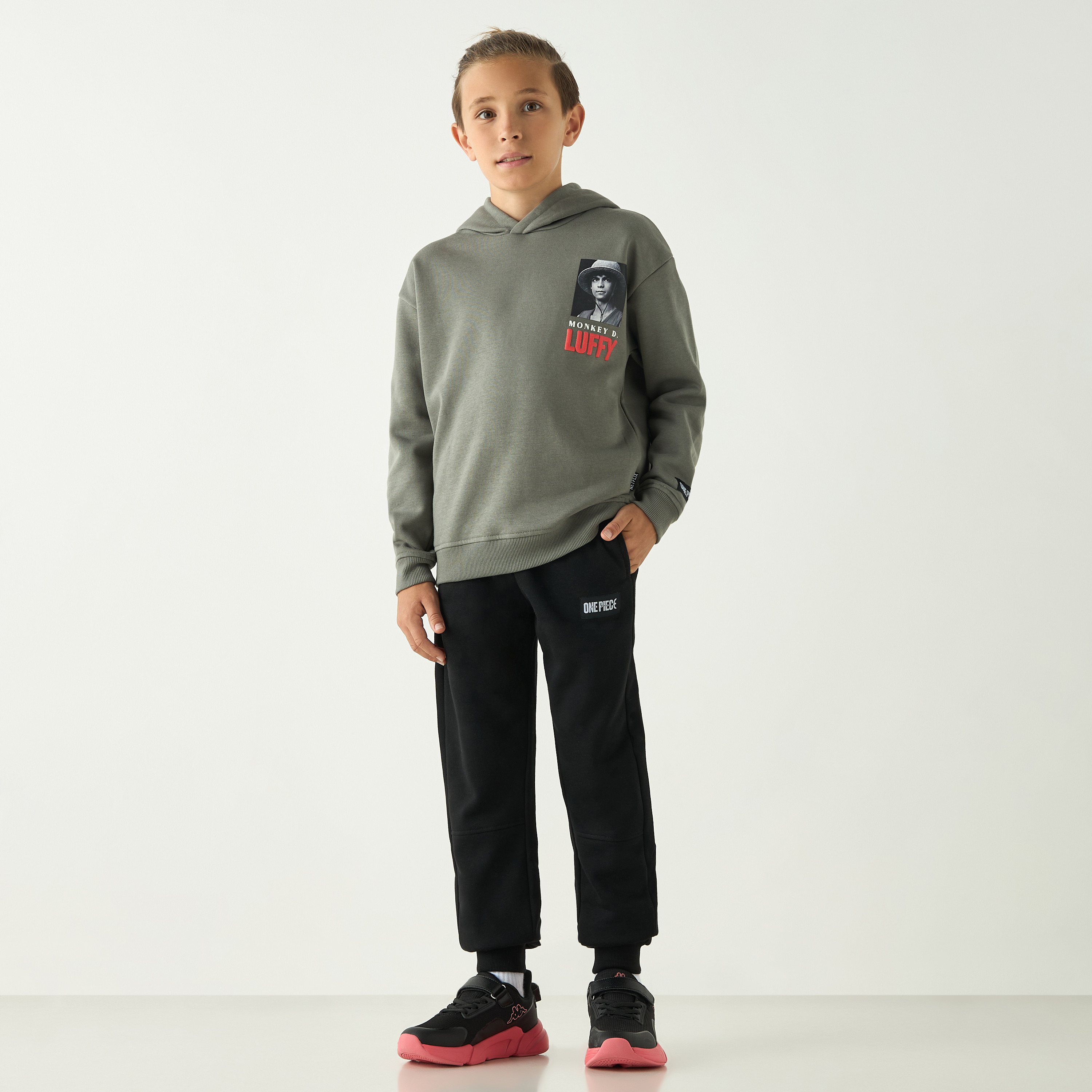 Netflix One Piece Print Long Sleeves Sweatshirt with Hood-boys-clothing-jumpersandcardigans-image-2