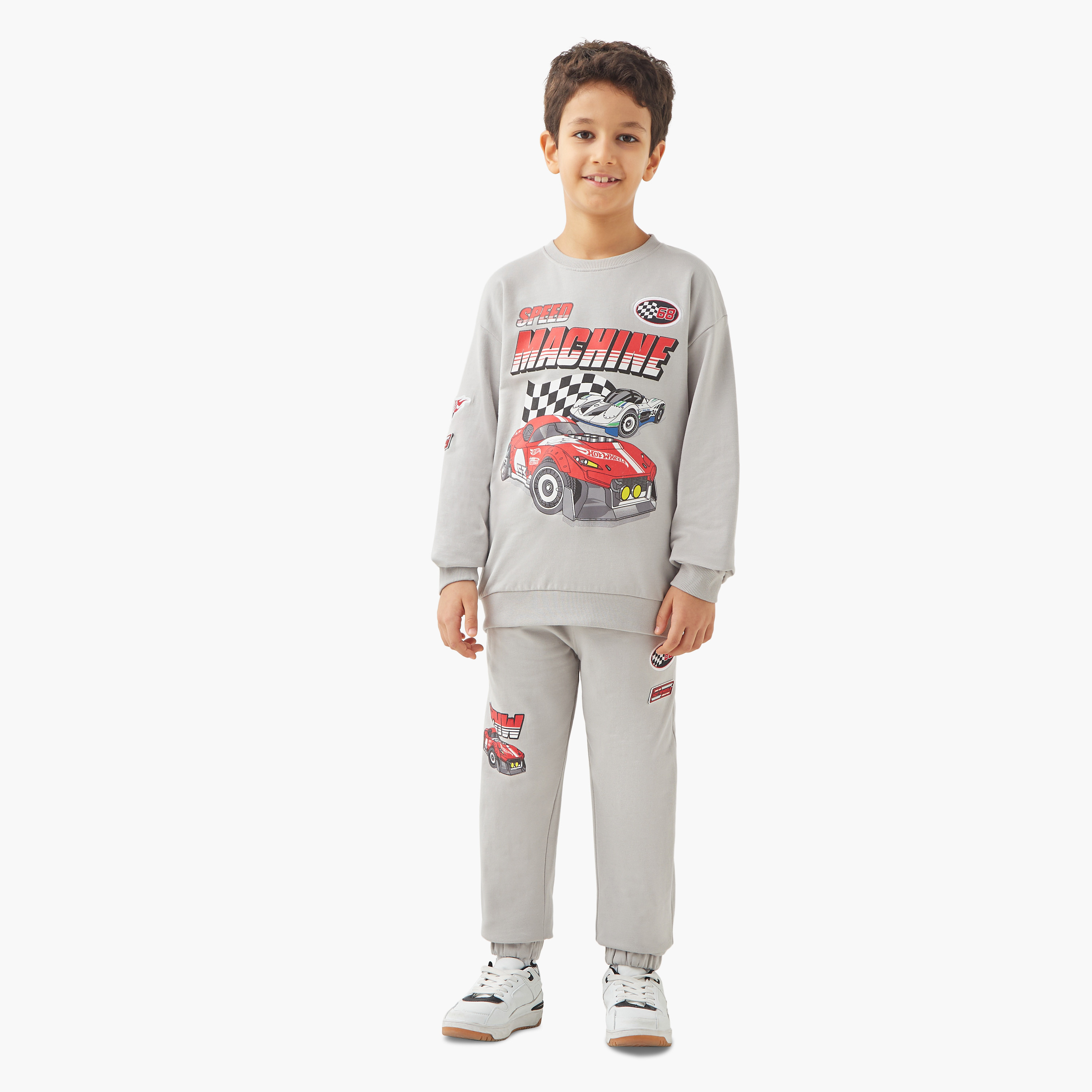 طقم بنطلون رياضي وسويت شيرت بطبعات جرافيك-boys-clothing-setsandcoords-image-3