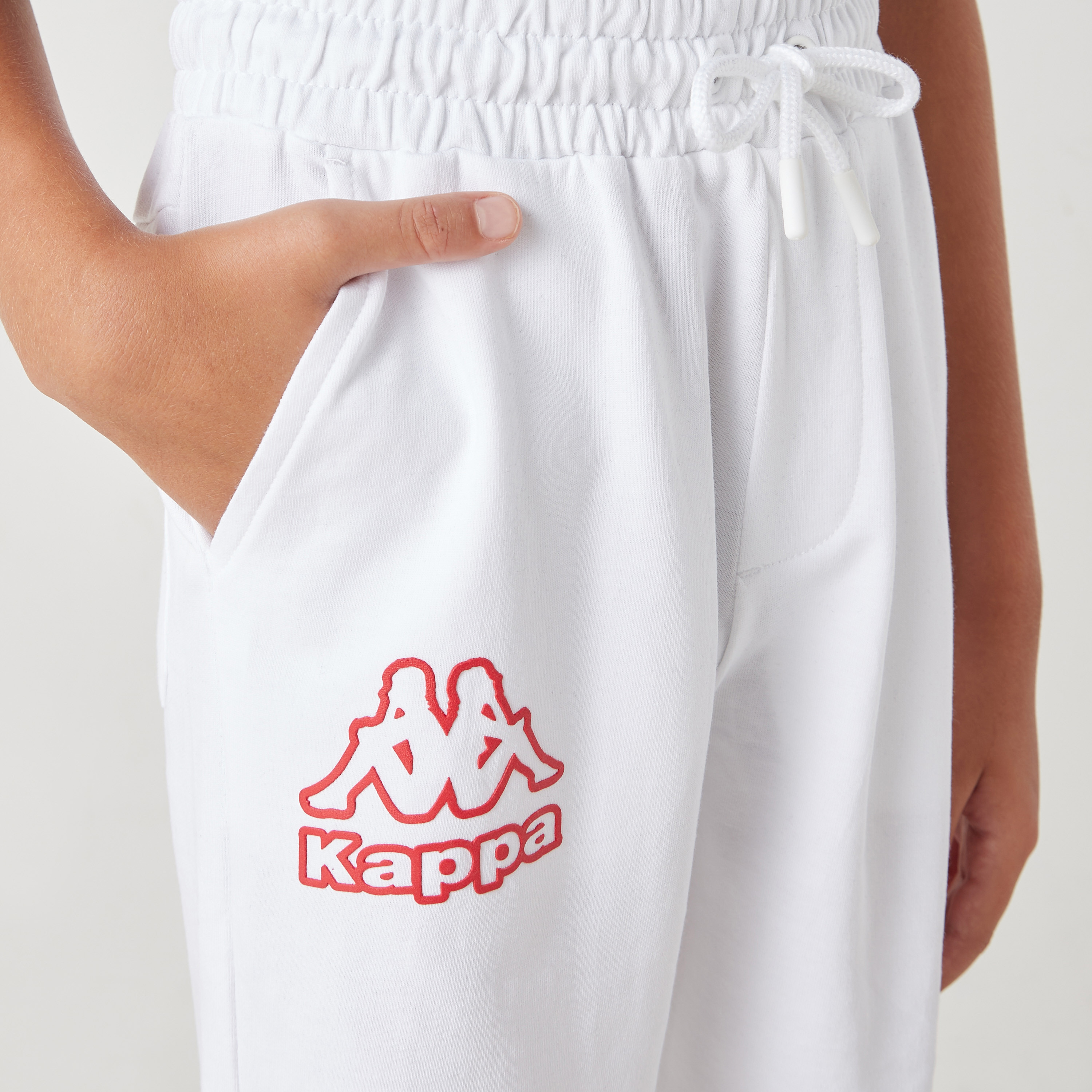 شورت برباط إغلاق وجيوب وطبعات شعار من كابا-sports-boys-clothing-bottoms-shorts-image-4