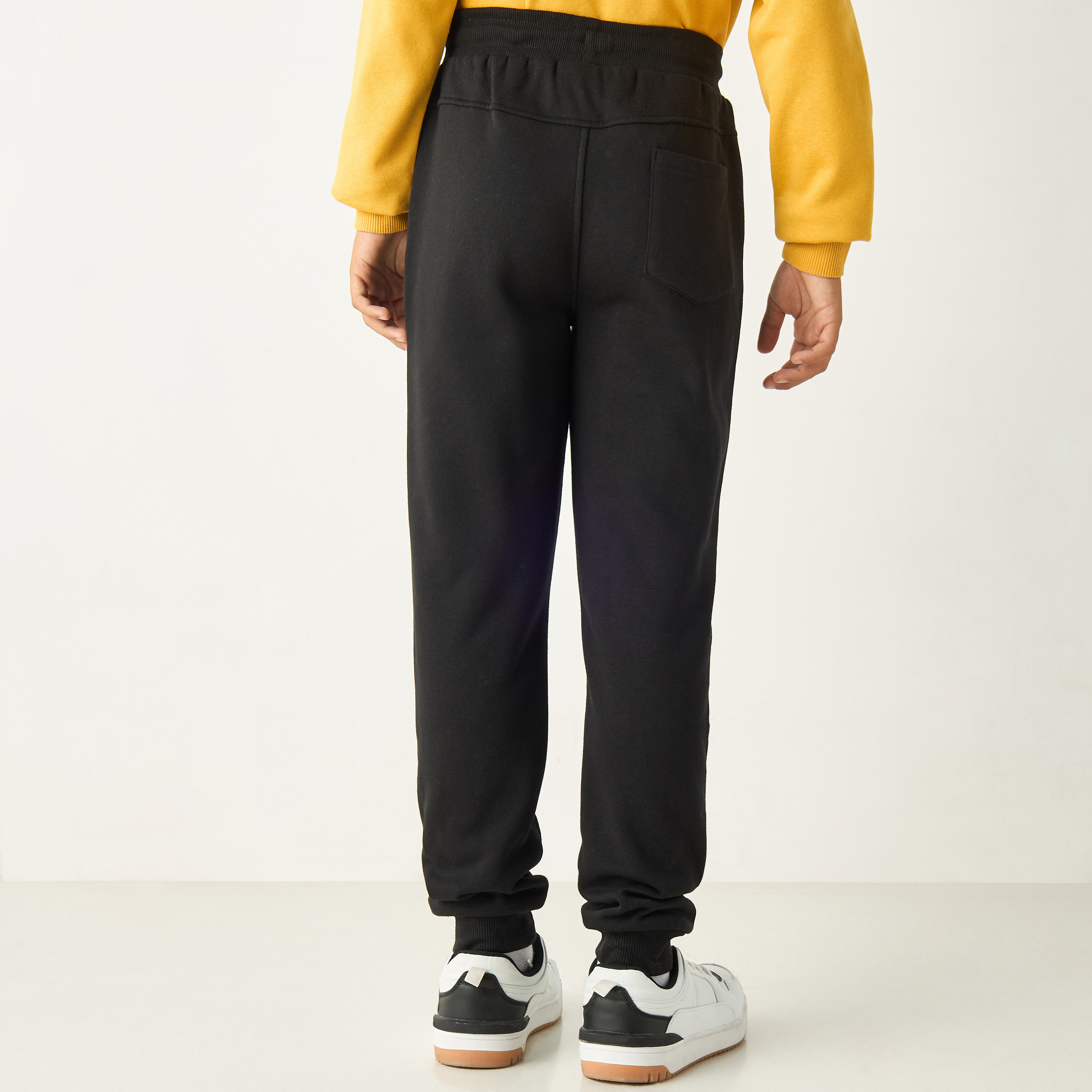 Kappa Logo Detail Joggers with Drawstring Closure-boys-clothing-bottoms-joggersandtrackpants-image-3