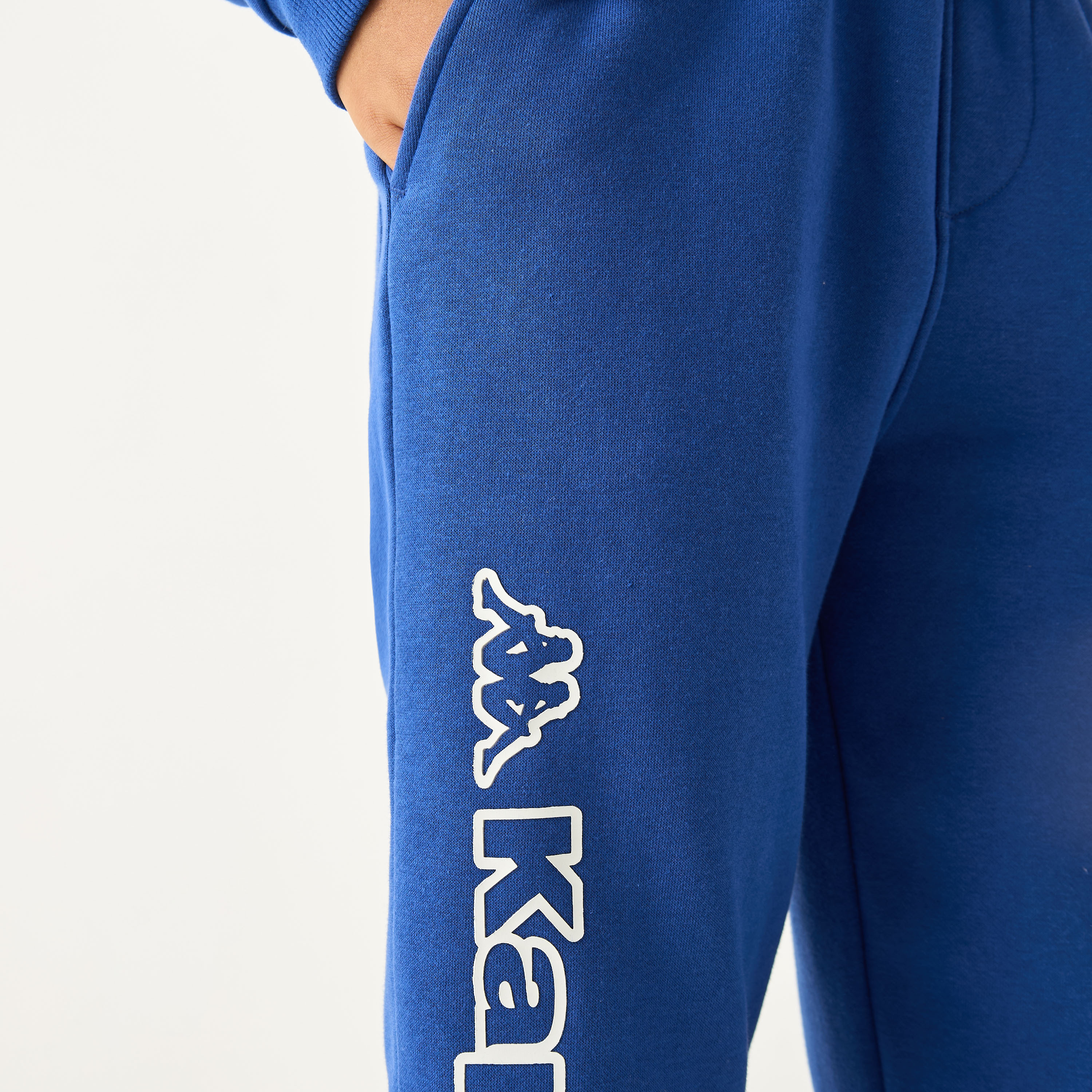Kappa Logo Detail Joggers with Drawstring Closure-boys-clothing-bottoms-joggersandtrackpants-image-4