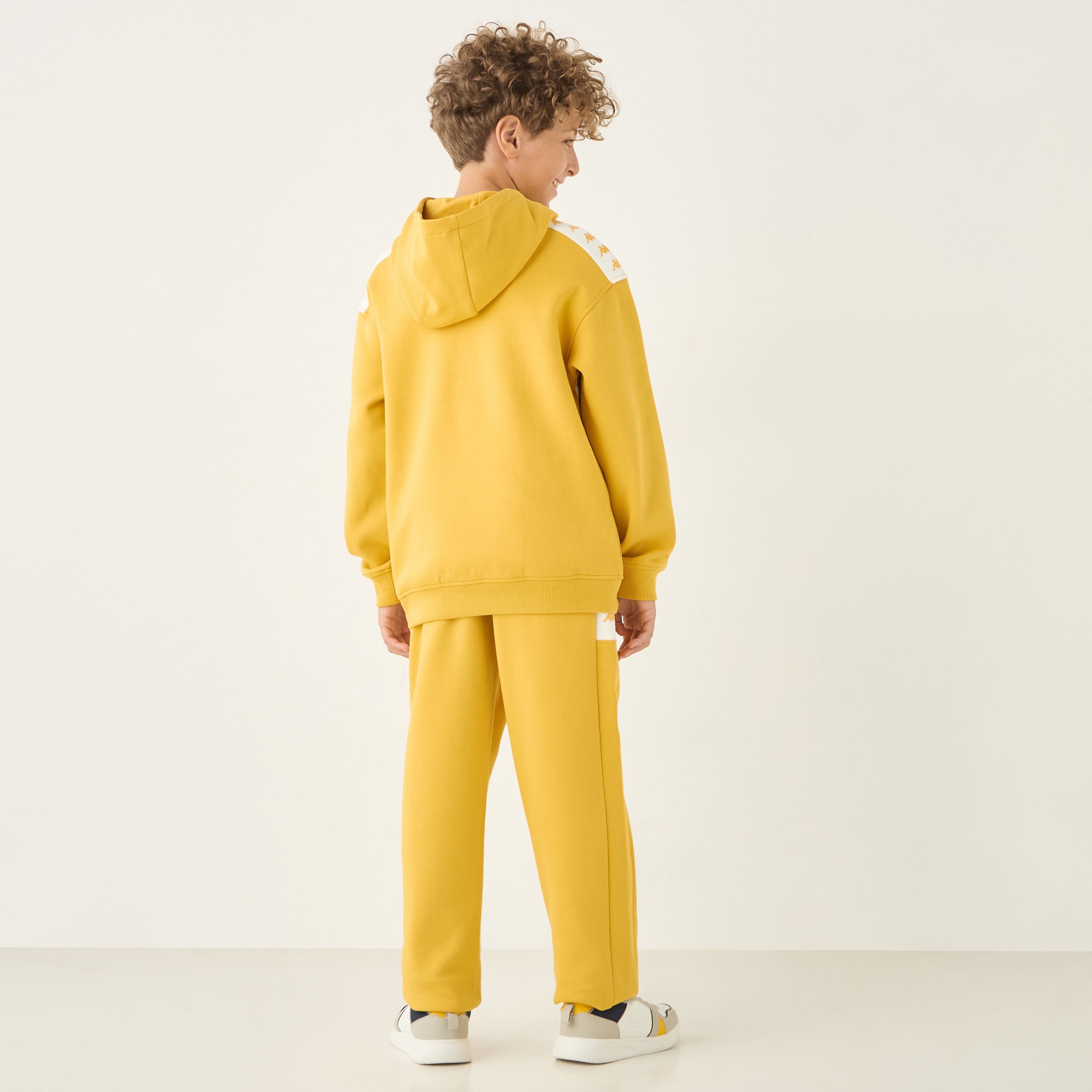 Kappa Logo Print Long Sleeve Hoodie and Joggers Set-boys-clothing-sportswear-sets-image-4