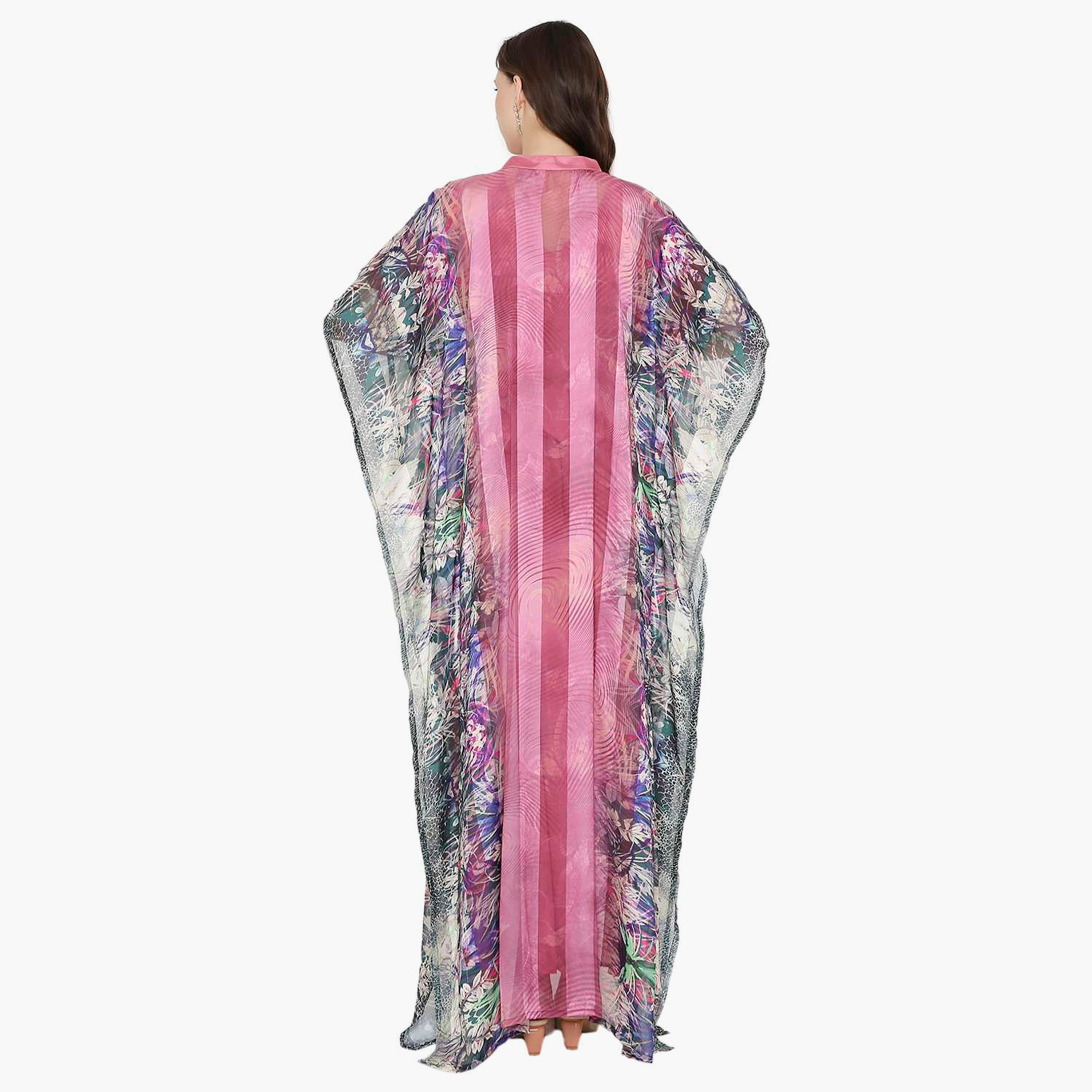 قفطان احتفالي نسائي مطبوع بياقة وأكمام واسعة من هانا آند سارة-women-arabicclothing-jalabiyas-image-15
