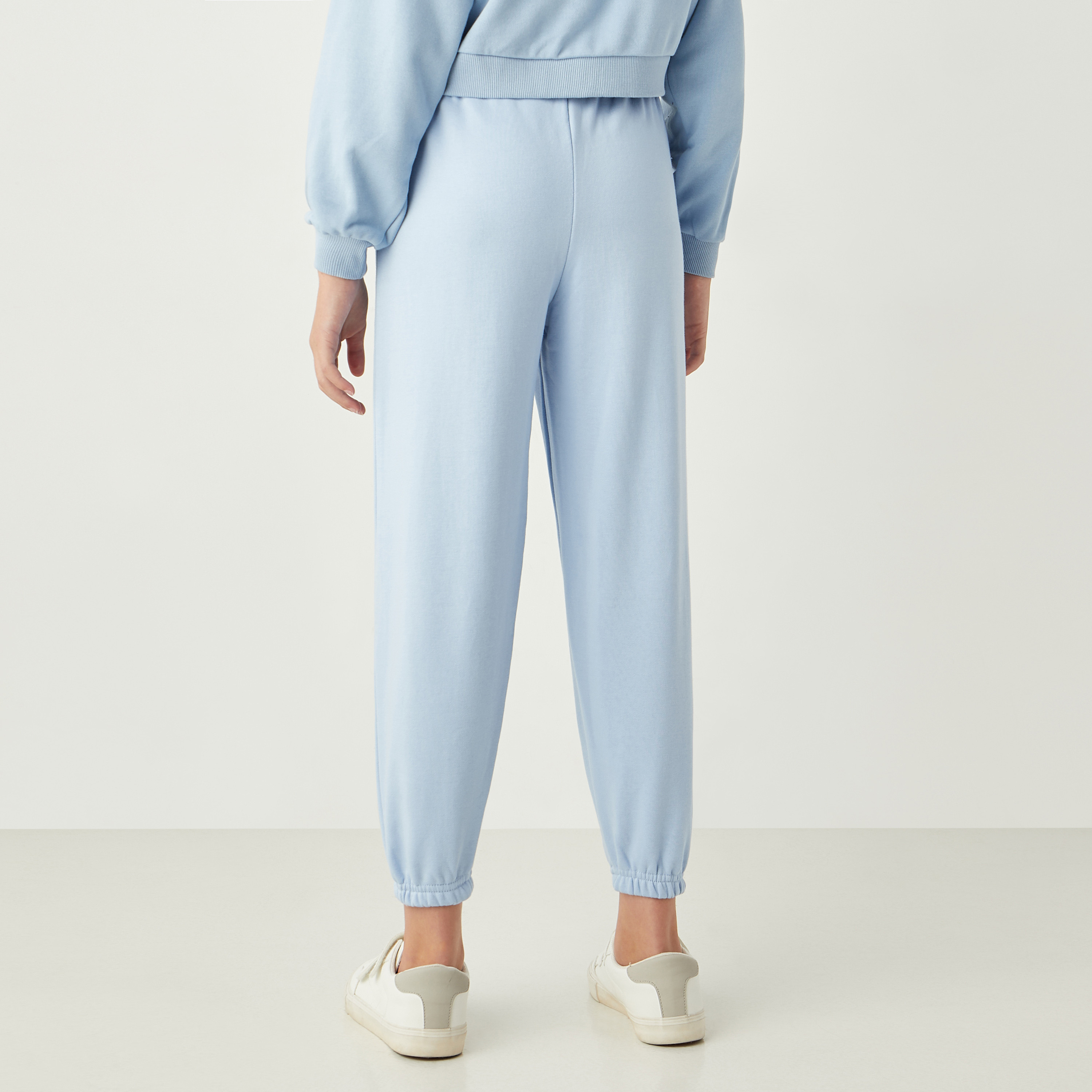 Juniors Solid Joggers with Drawstring Closure and Pockets-girls-clothing-bottoms-trousers-image-3