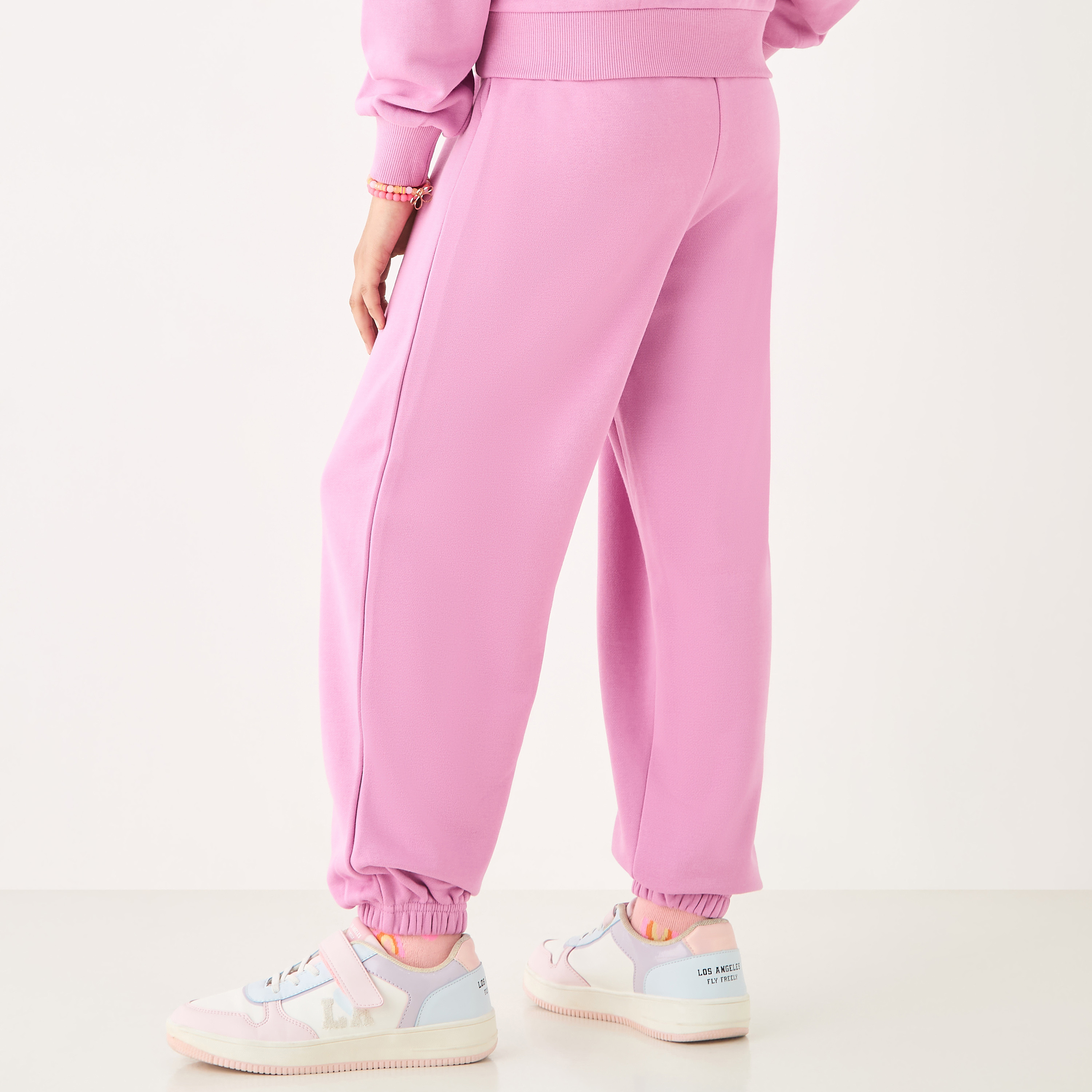 بنطلون رياضي سادة بجيوب ورباط إغلاق من جونيورز-girls-clothing-bottoms-joggersandtrackpants-image-2