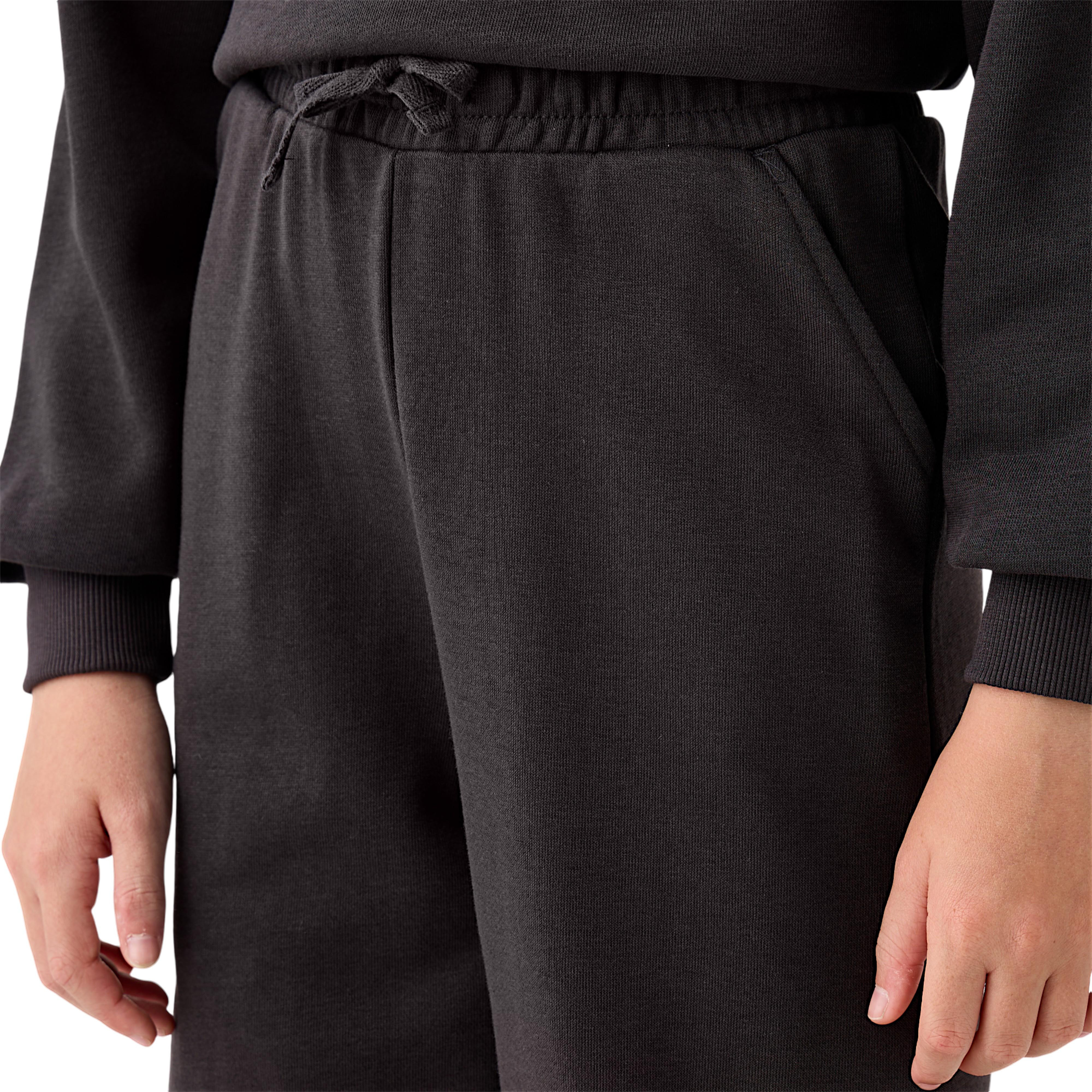 Juniors Solid Joggers with Pockets and Drawstring Closure-girls-clothing-bottoms-joggersandtrackpants-image-4