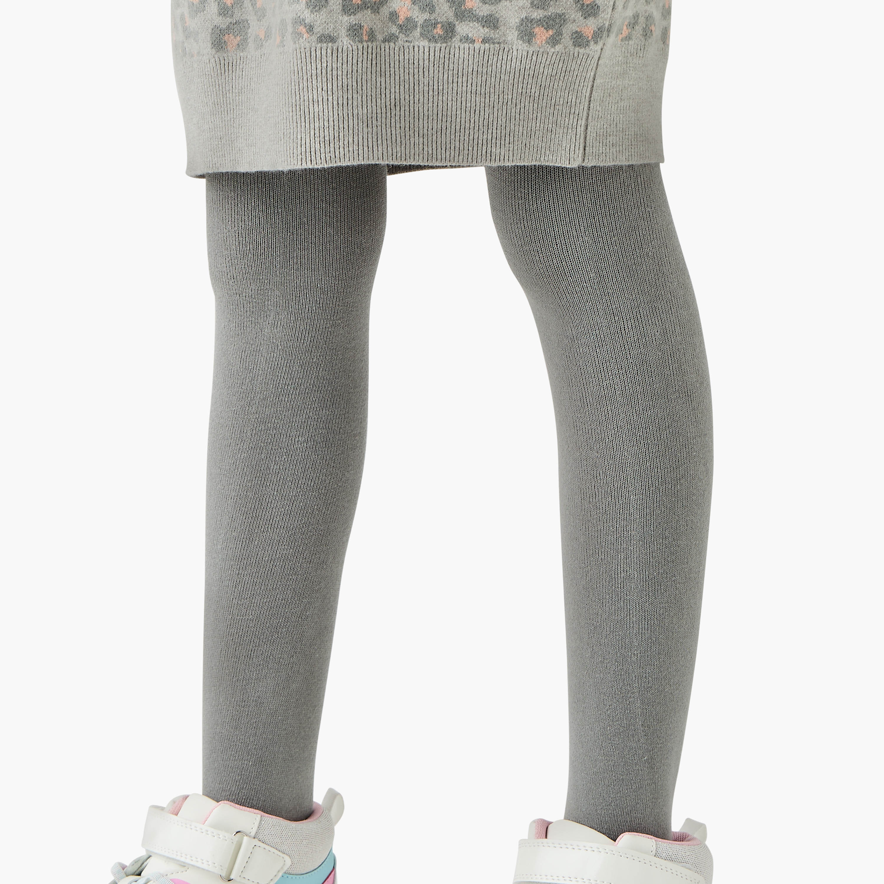 Disney Minnie Mouse Sequinned Sweat Dress and Leggings Set-girls-clothing-winterwear-dresses-image-3