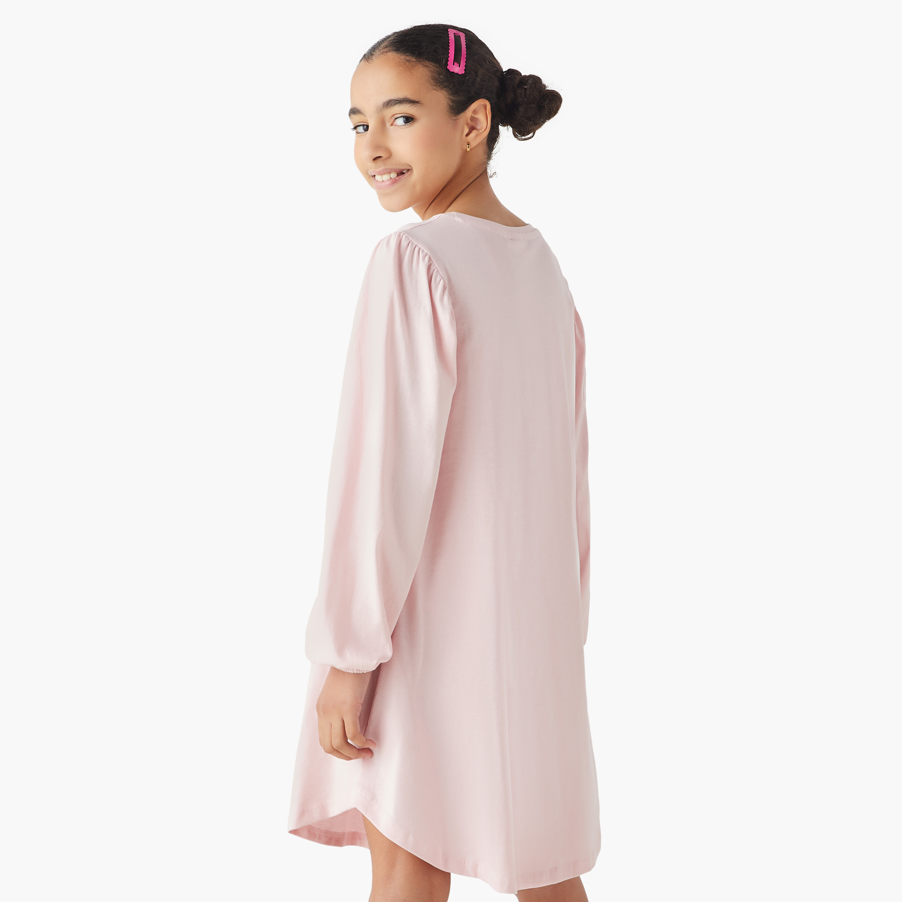فستان تيشيرت بطبعات أميرات ديزني وأكمام طويلة-girls-clothing-dressesandjumpsuits-image-3