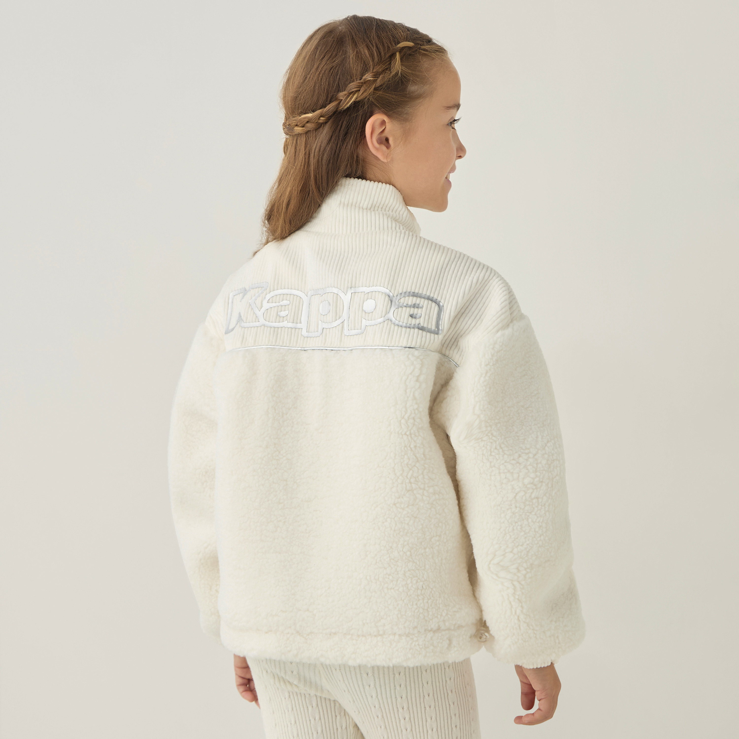 Kappa Logo Detail Long Sleeves Heavy Jacket with Zip Closure and Pockets-girls-clothing-jacketsandcoats-image-3