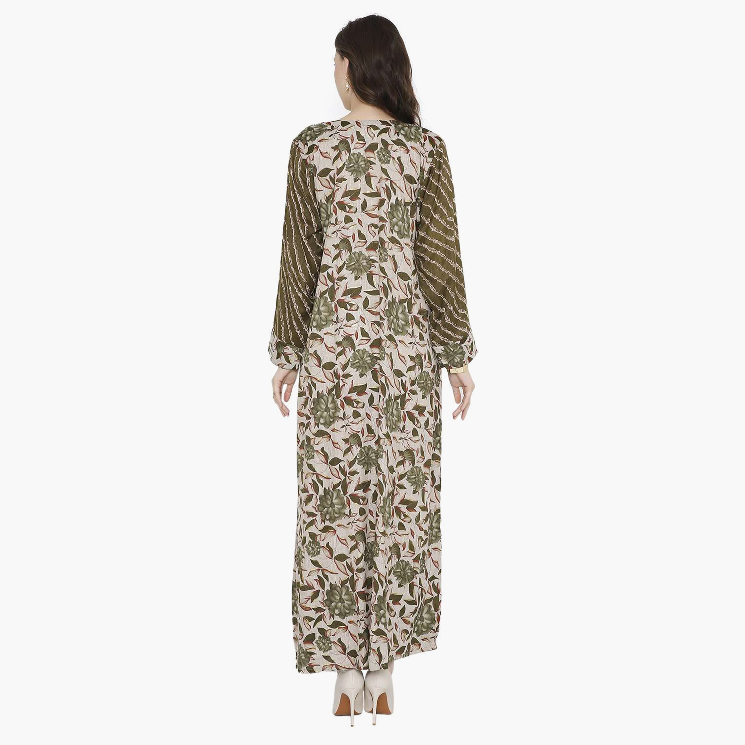 جلابية نسائية مطرزة بعقدة عنق من هانا آند سارة-women-arabicclothing-jalabiyas-image-5