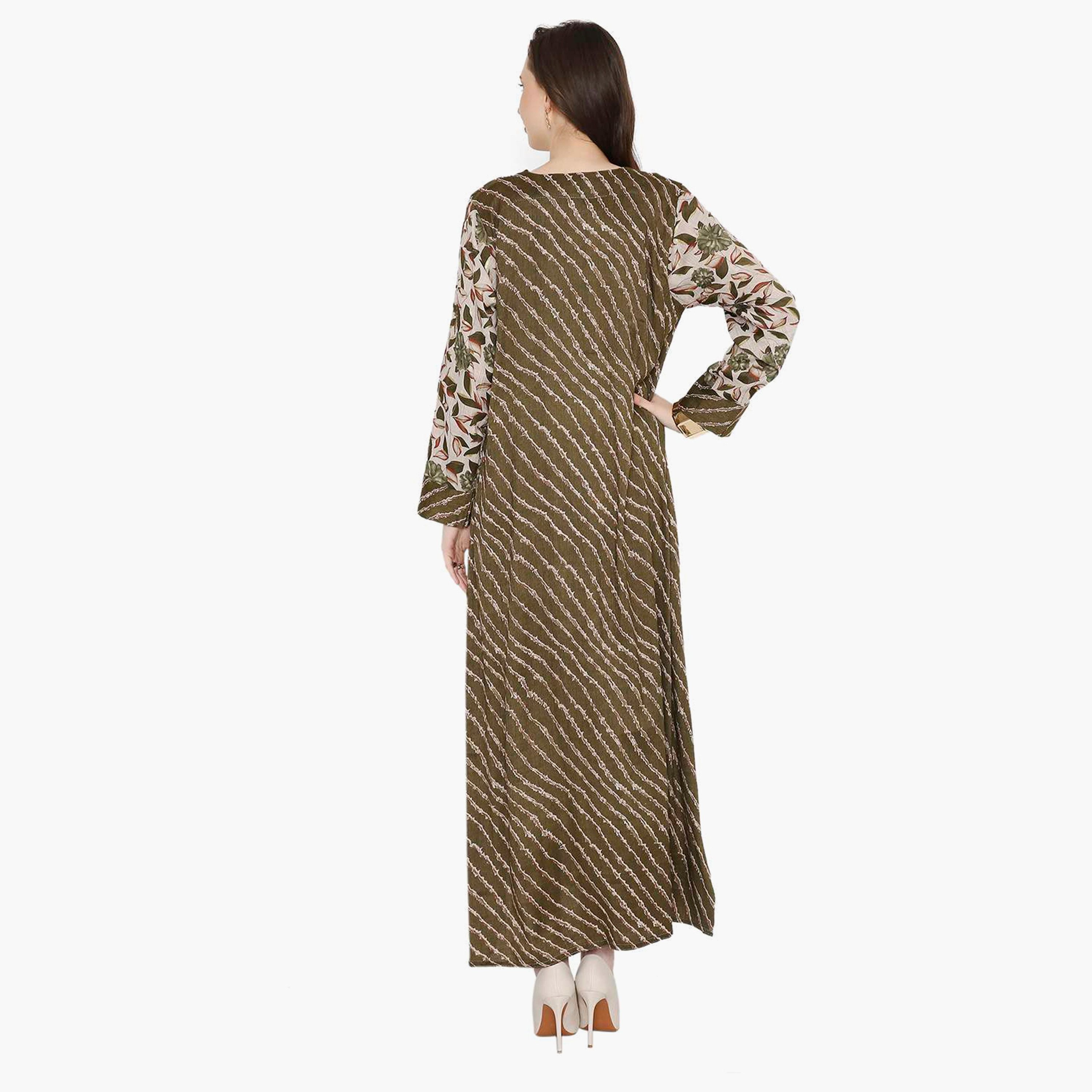 جلابية نسائية مطرزة بعقدة عنق من هانا آند سارة-women-arabicclothing-jalabiyas-image-5