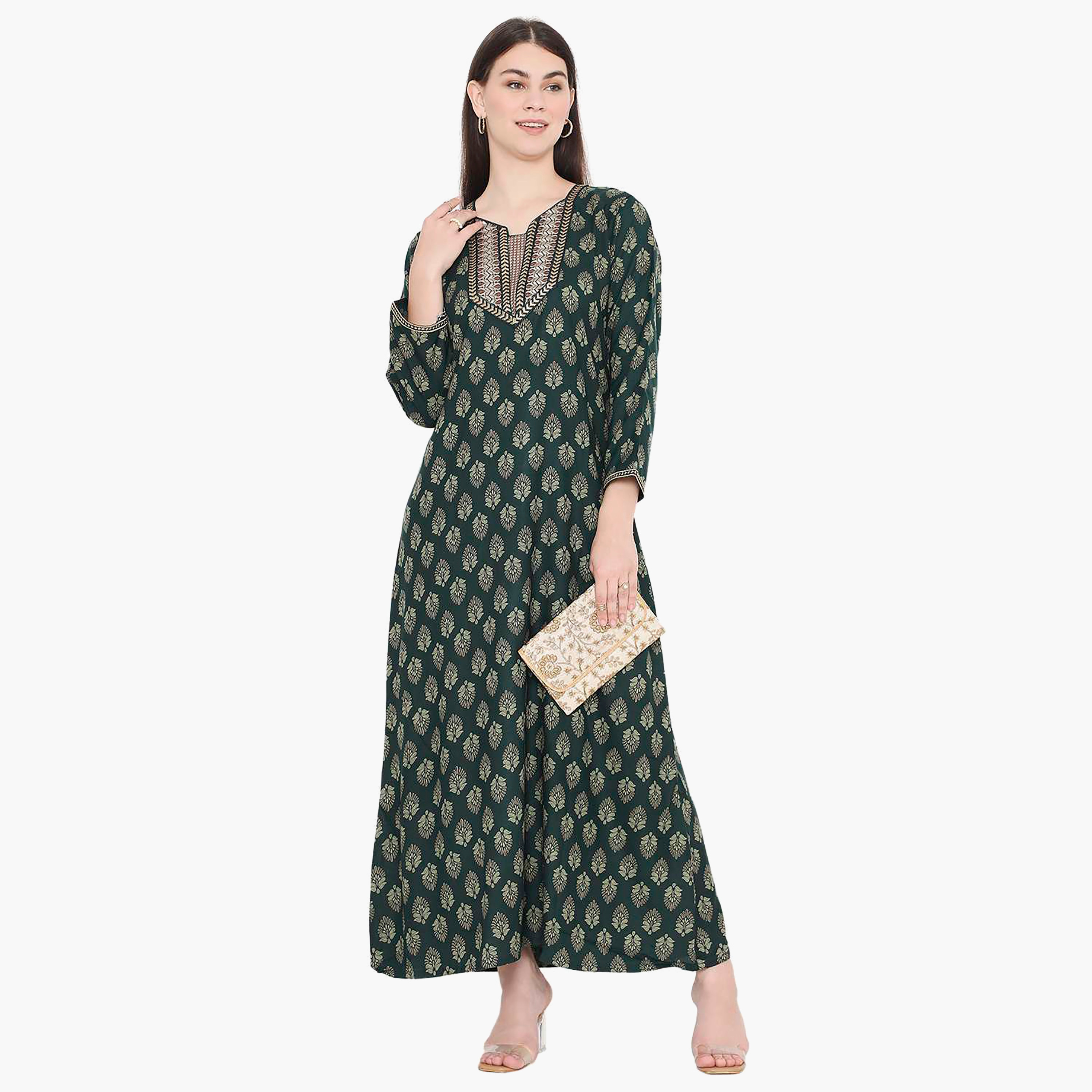 جلابية نسائية مطرزة بعقدة عنق من هانا آند سارة-women-arabicclothing-jalabiyas-image-11