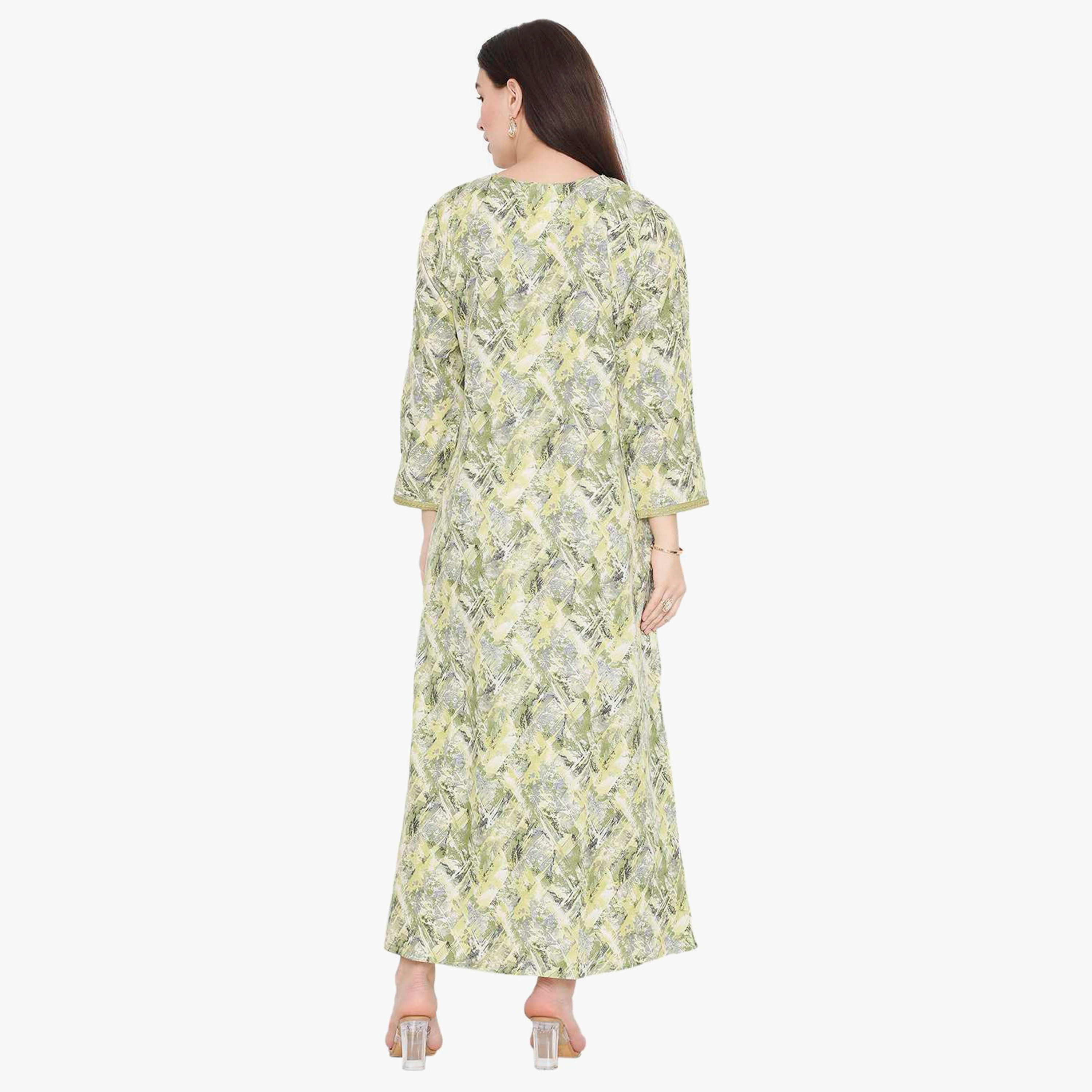 جلابية نسائية مطرزة بعقدة عنق من هانا آند سارة-women-arabicclothing-jalabiyas-image-5