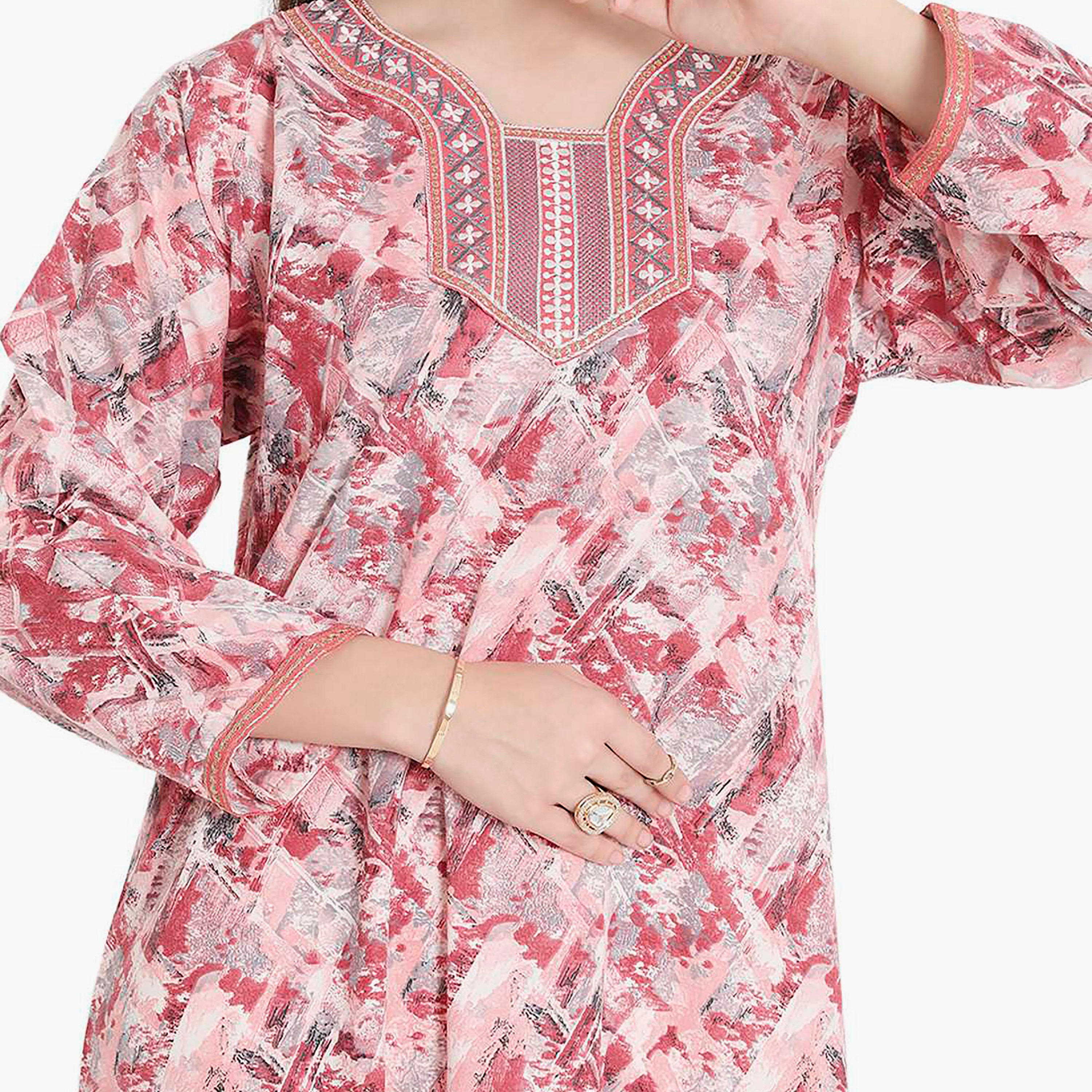 جلابية نسائية مطرزة بعقدة عنق من هانا آند سارة-women-arabicclothing-jalabiyas-image-12