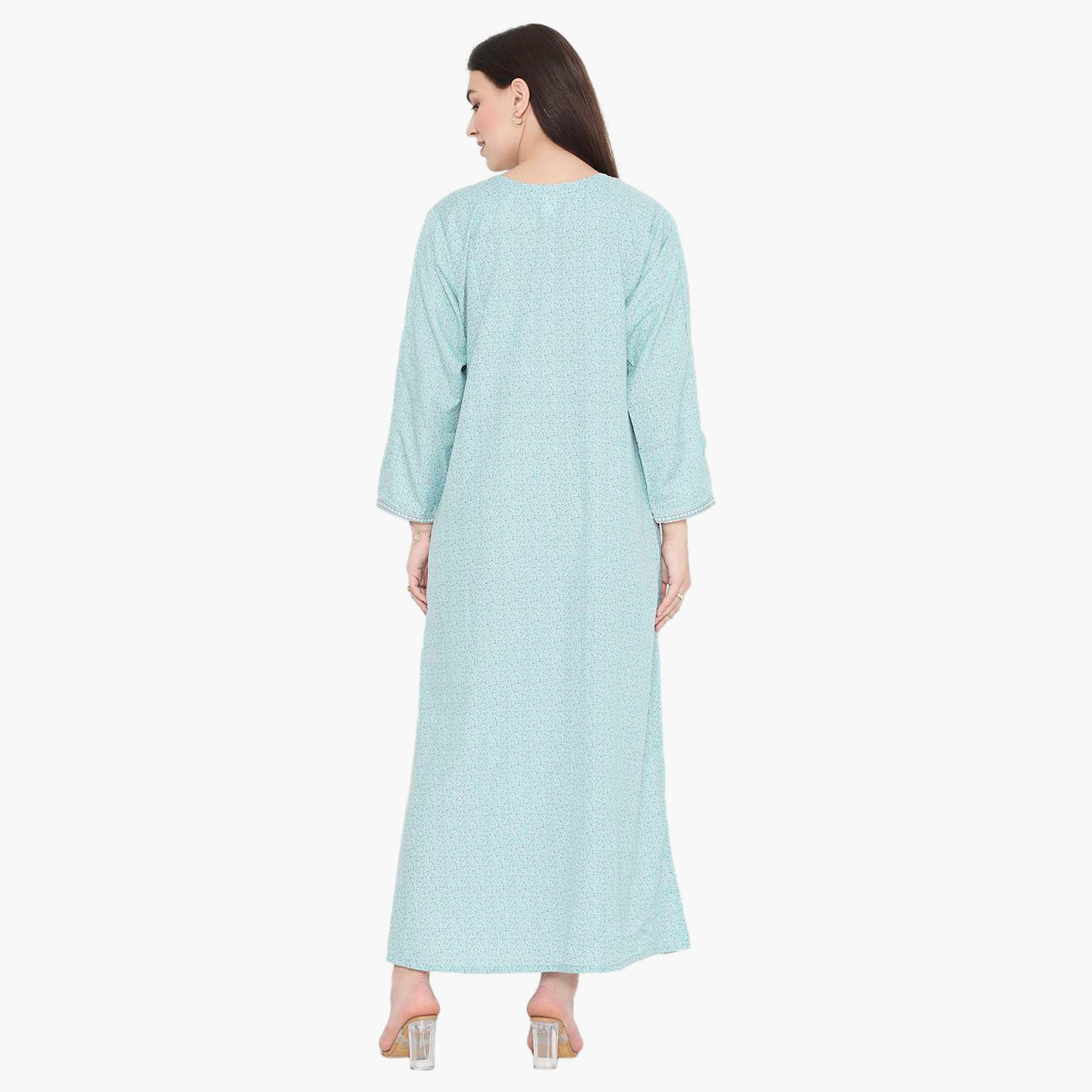 جلابية نسائية مطرزة بعقدة عنق من هانا آند سارة-women-arabicclothing-jalabiyas-image-5