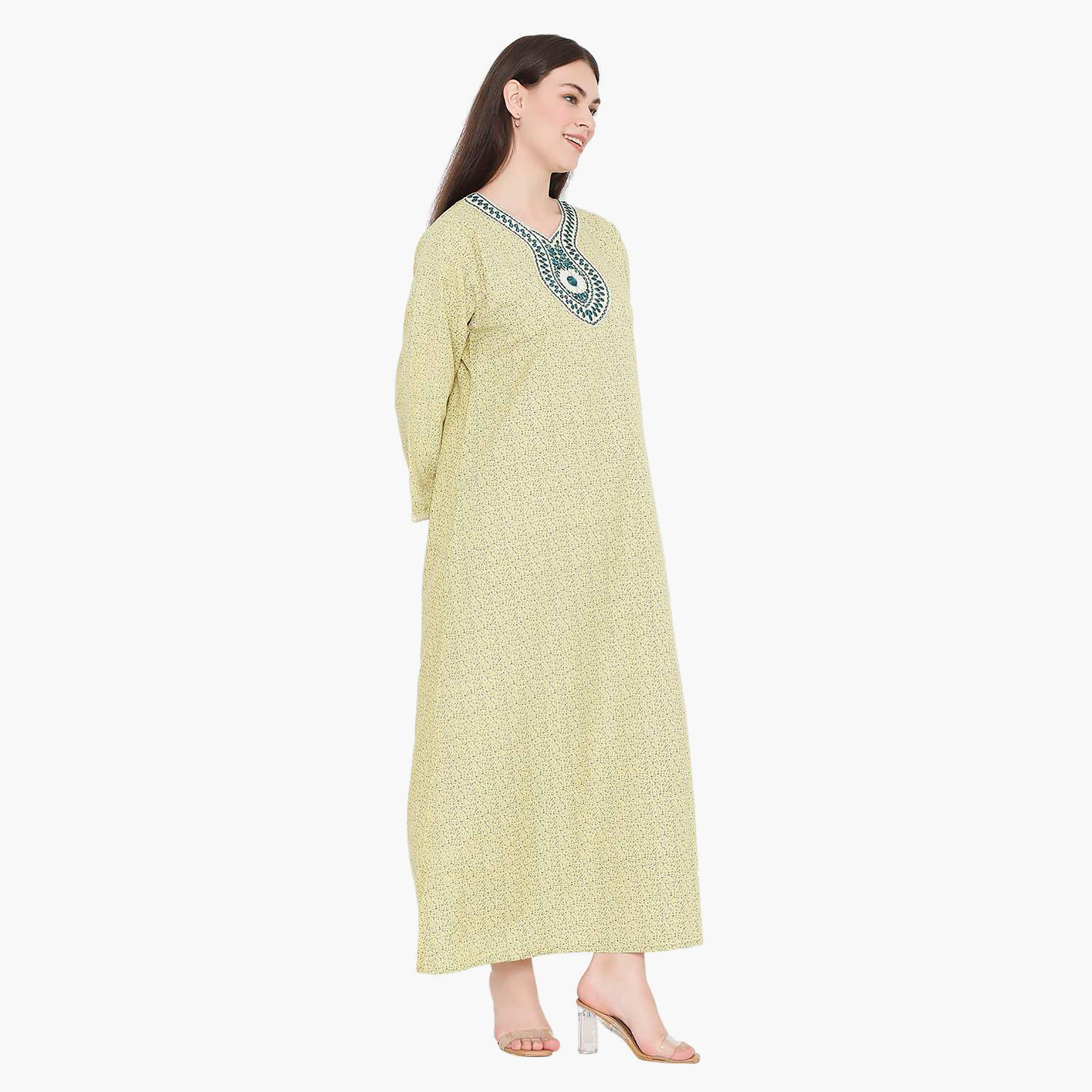 جلابية نسائية مطرزة بعقدة عنق من هانا آند سارة-women-arabicclothing-jalabiyas-image-8