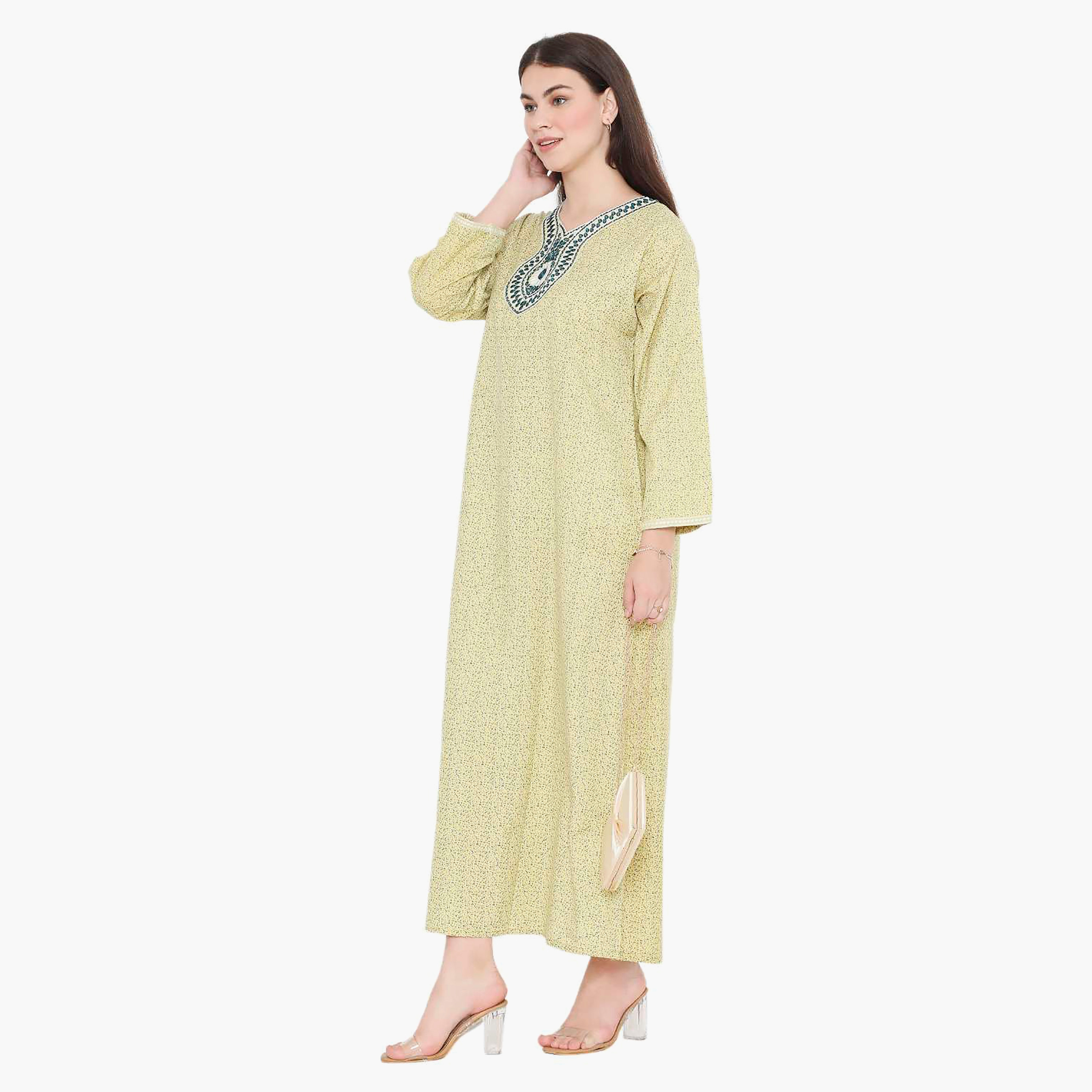 جلابية نسائية مطرزة بعقدة عنق من هانا آند سارة-women-arabicclothing-jalabiyas-image-9