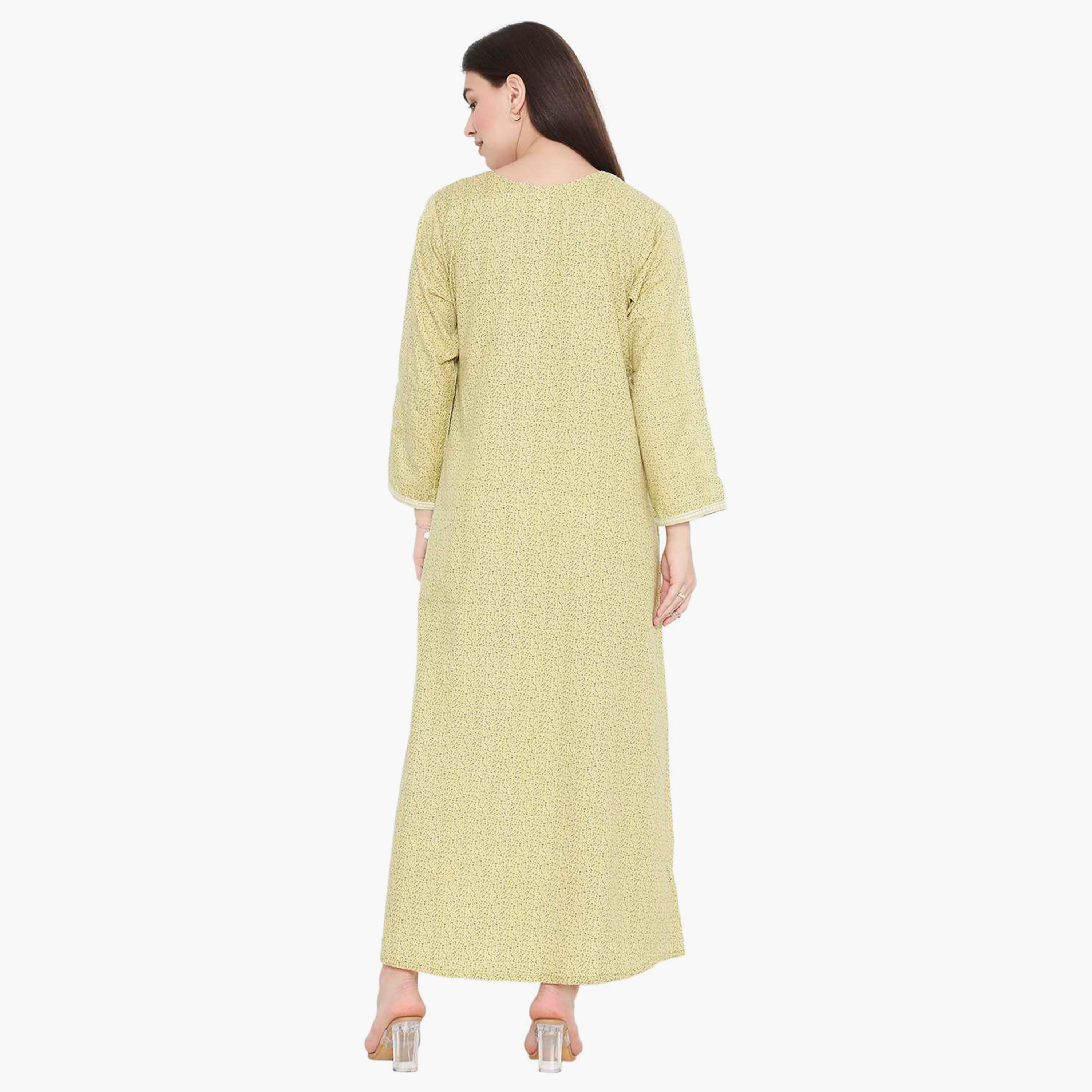 جلابية نسائية مطرزة بعقدة عنق من هانا آند سارة-women-arabicclothing-jalabiyas-image-10