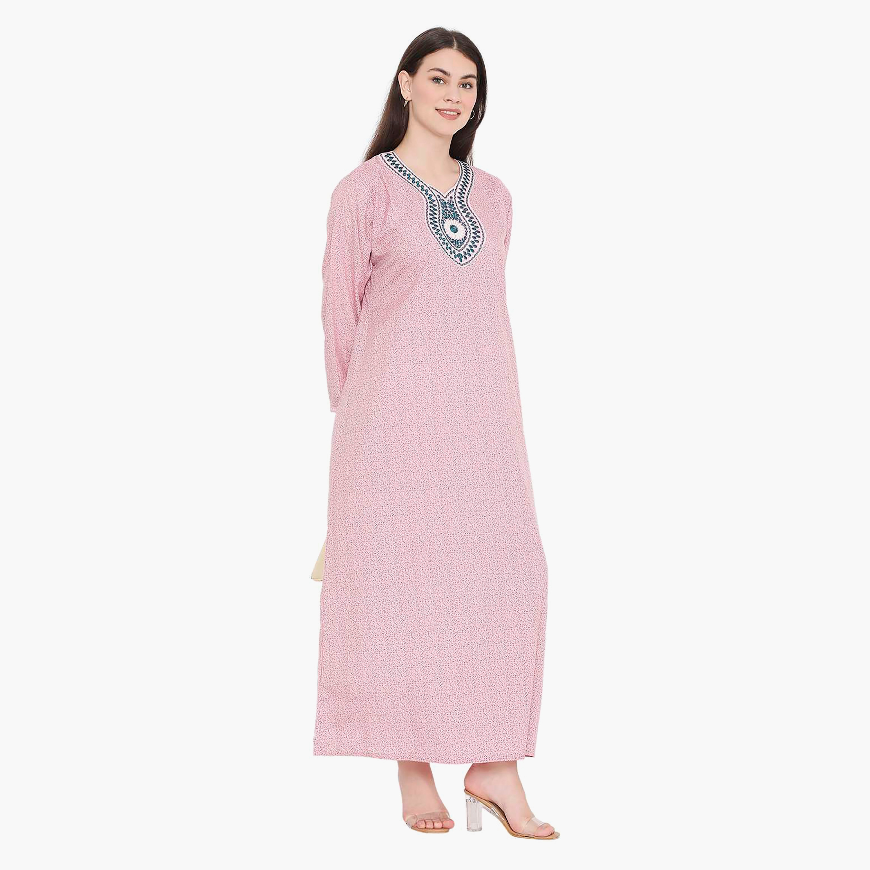 جلابية نسائية مطرزة بعقدة عنق من هانا آند سارة-women-arabicclothing-jalabiyas-image-13