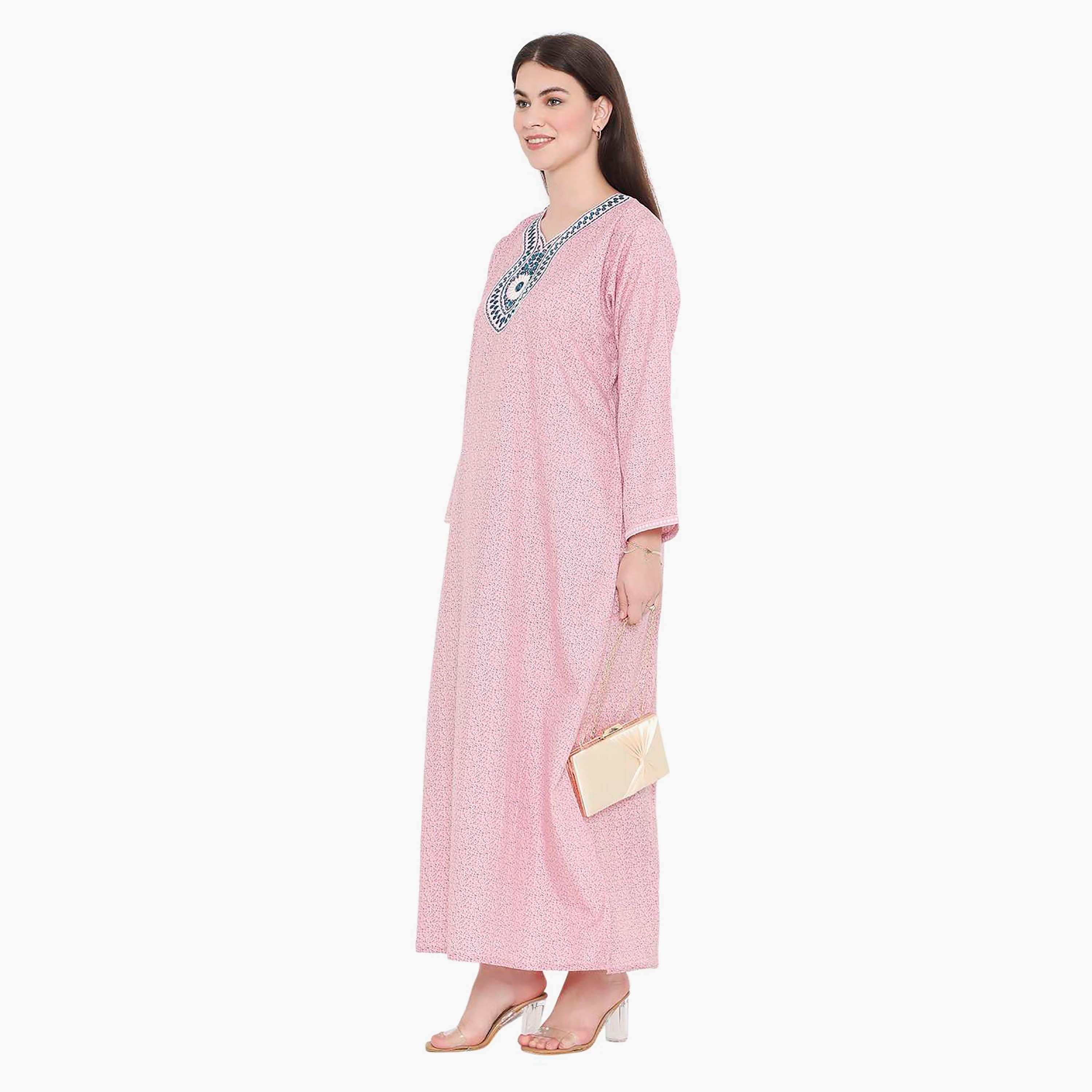 جلابية نسائية مطرزة بعقدة عنق من هانا آند سارة-women-arabicclothing-jalabiyas-image-14