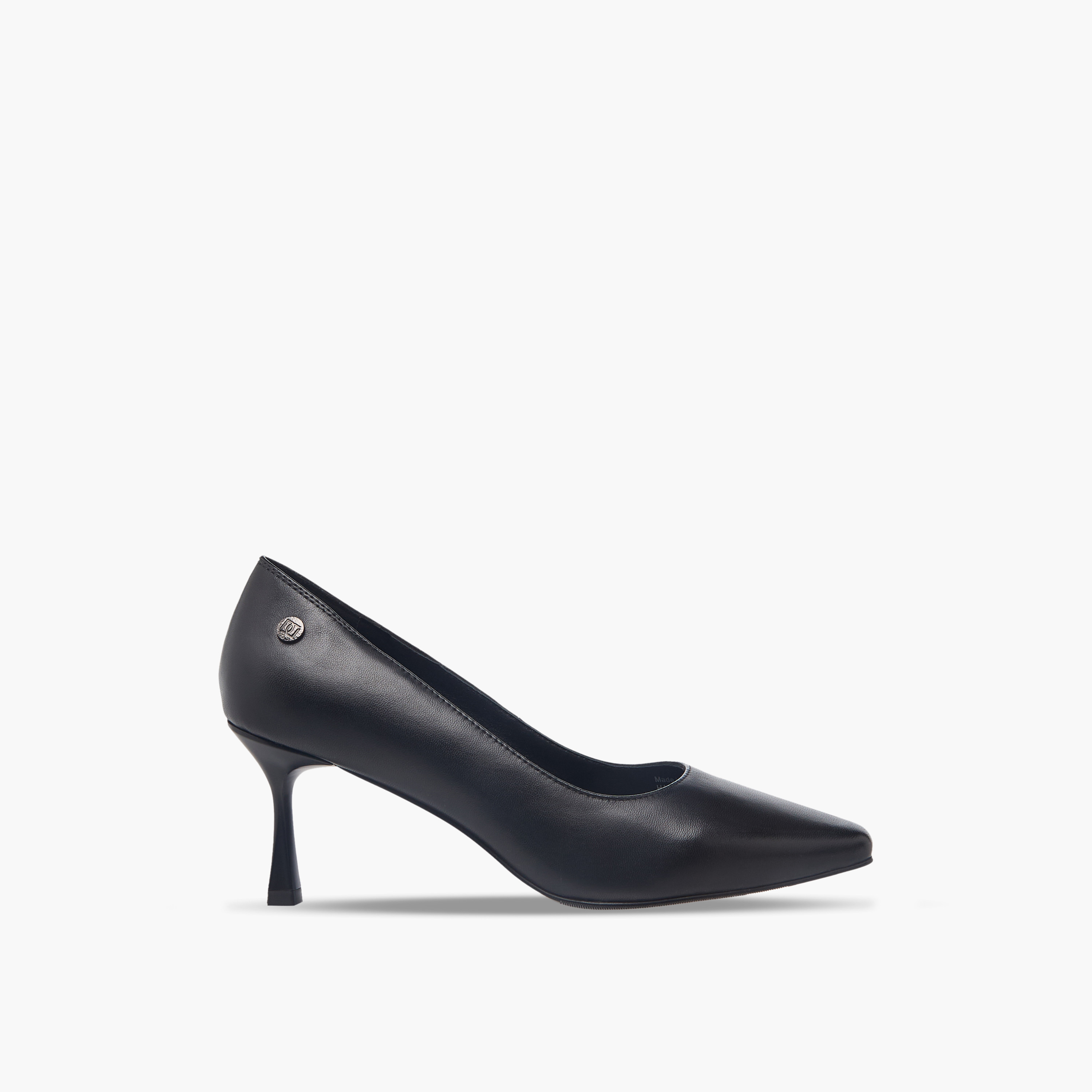 Duchini Women Flared Heel Leather Pumps-women-shoes-heels-image-3