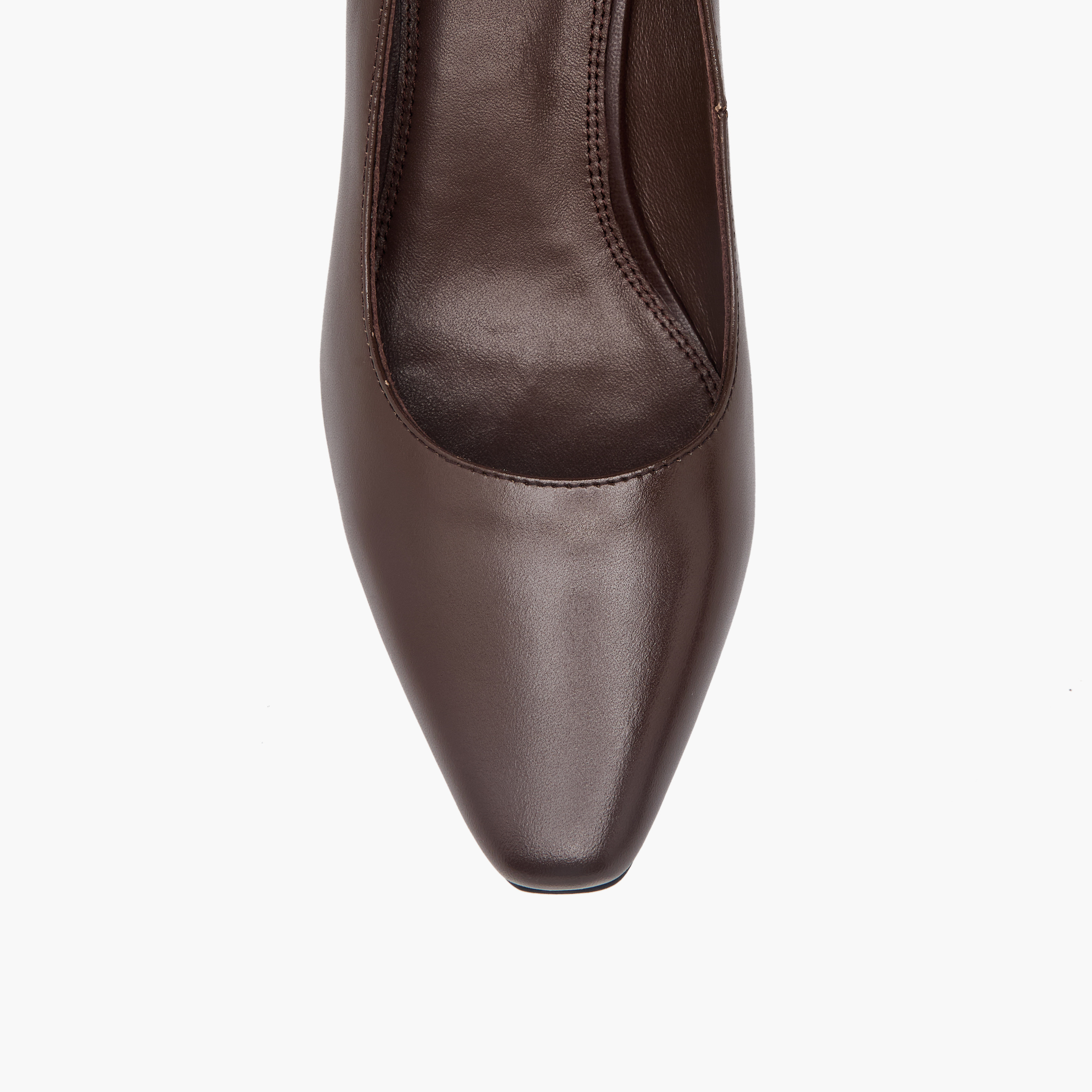 Duchini Women Flared Heel Leather Pumps-women-shoes-heels-image-4