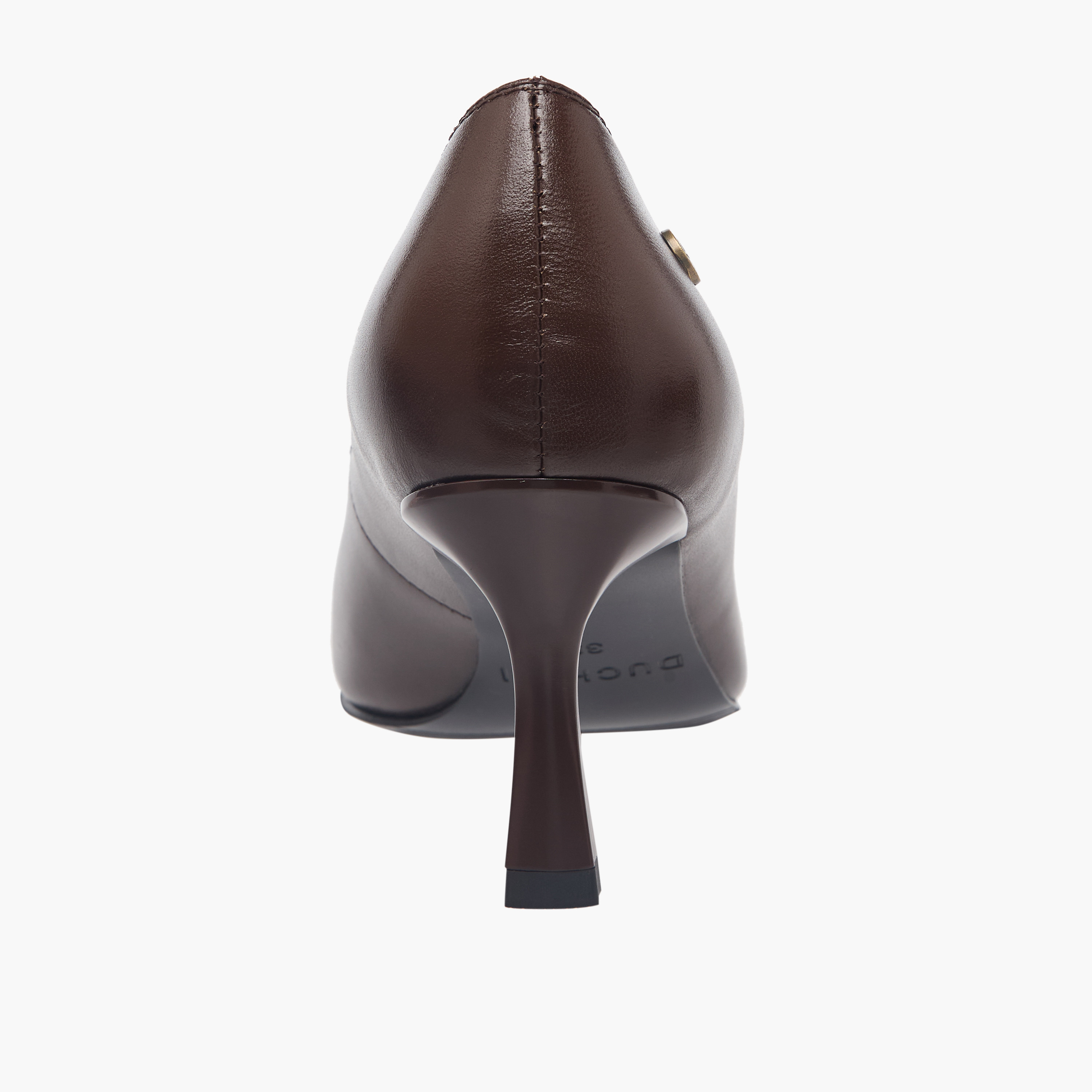 Duchini Women Flared Heel Leather Pumps-women-shoes-heels-image-5