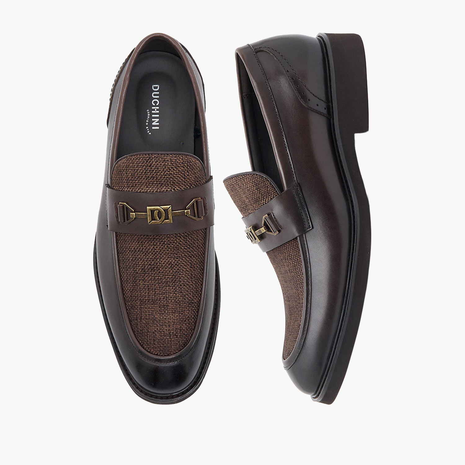 Duchini Men Slip-On Leather Loafers-men-shoes-formalshoes-image-1