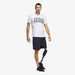 Adidas Logo Print T-shirt with Short Sleeves-T Shirts & Vests-thumbnailMobile-2