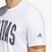 Adidas Logo Print T-shirt with Short Sleeves-T Shirts & Vests-thumbnail-4