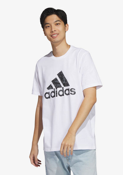 Adidas Men's Camo Short Sleeves T-shirt - HA7212-T Shirts & Vests-image-0