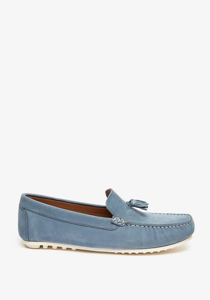 Mister Duchini Solid Slip-On Moccasins with Tassel Accent-Boy%27s Casual Shoes-image-0
