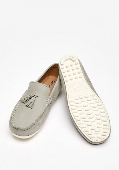 Mister Duchini Solid Slip-On Moccasins with Tassel Accent-Boy%27s Casual Shoes-image-1