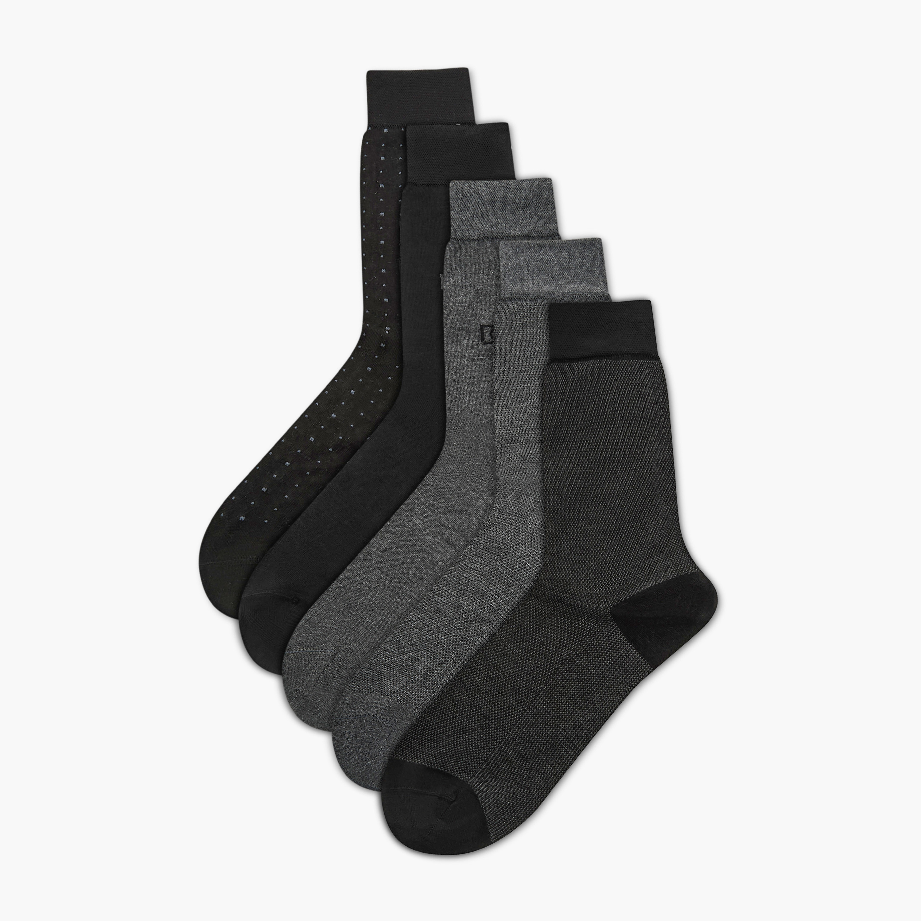 جوارب متنوعة بطول متوسط من دوتشيني - طقم من 5 أزواج-men-socks-image-1
