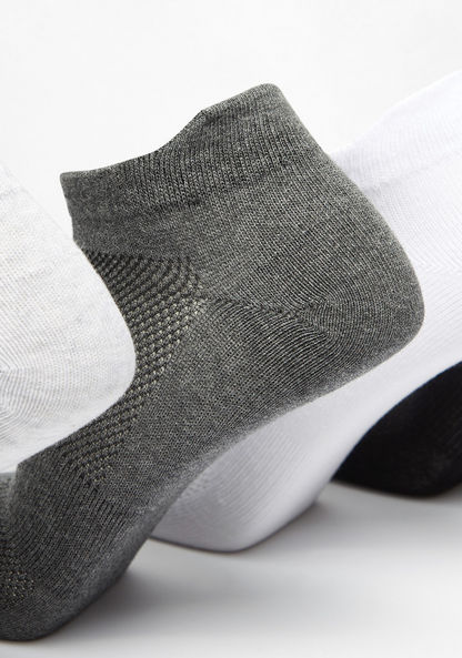 Textured Ankle Length Sports Socks - Set of 5-Men%27s Socks-image-1