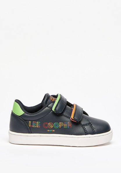 Lee Cooper Boys' Sneakers with Hook and Loop Closure-Boy%27s Casual Shoes-image-0
