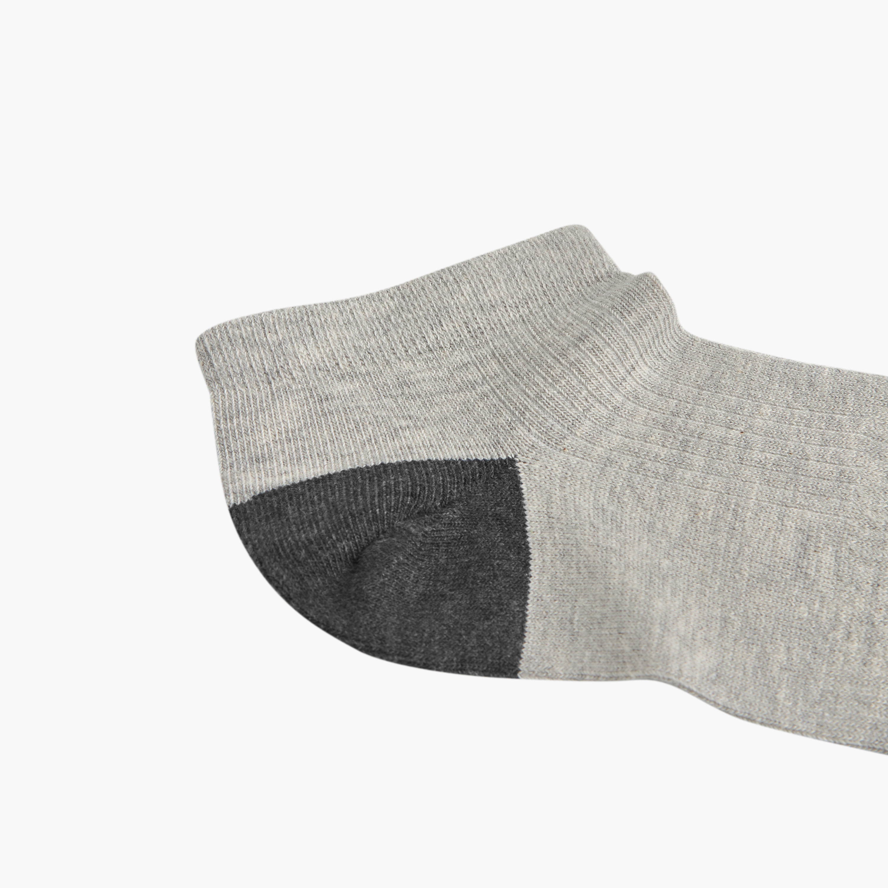 Lee Cooper Logo Print Non-Terry Ankle Length Socks - Set of 5-men-socks-image-5