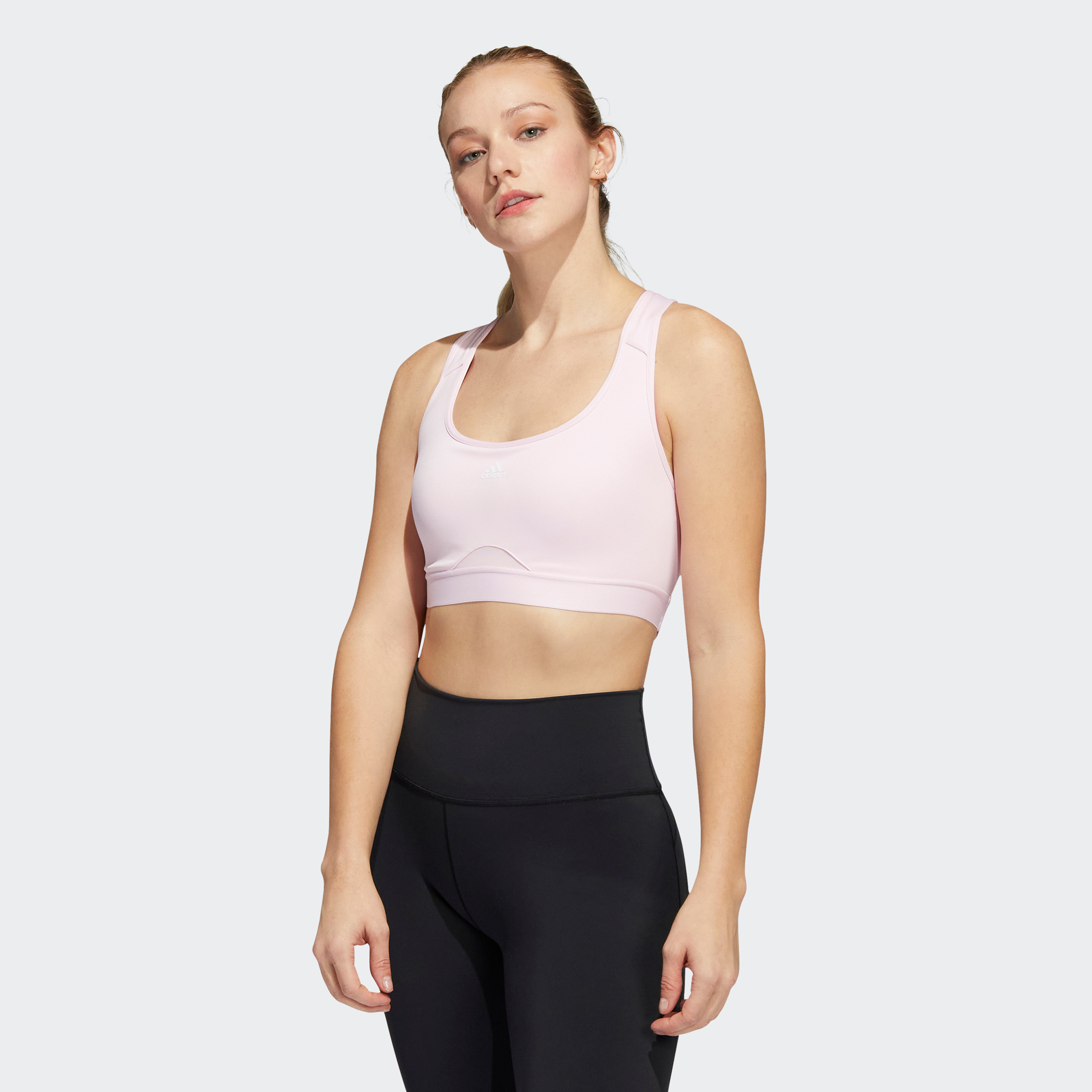 Adidas Women Powerreact Training Medium-Support Sports Bra with Removable Pads| OE-sports-women-clothing-sportsbras-image-1