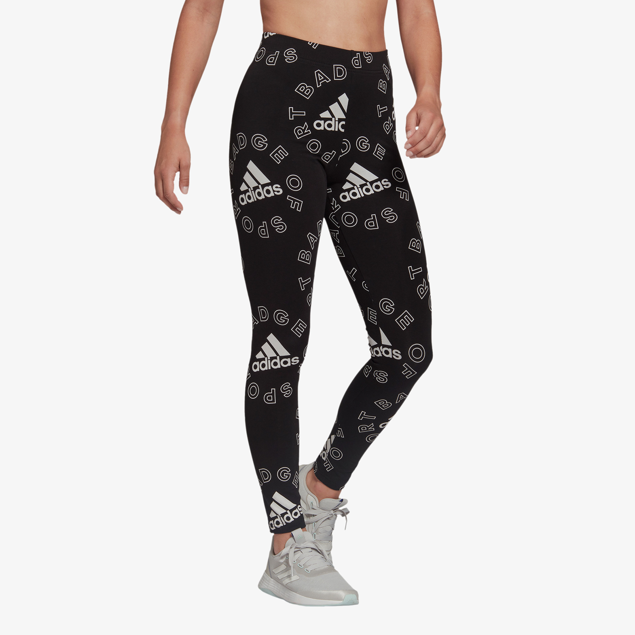 Buy Women s Adidas All Over Print Mid Rise Slim Fit Tights Online Centrepoint Bahrain