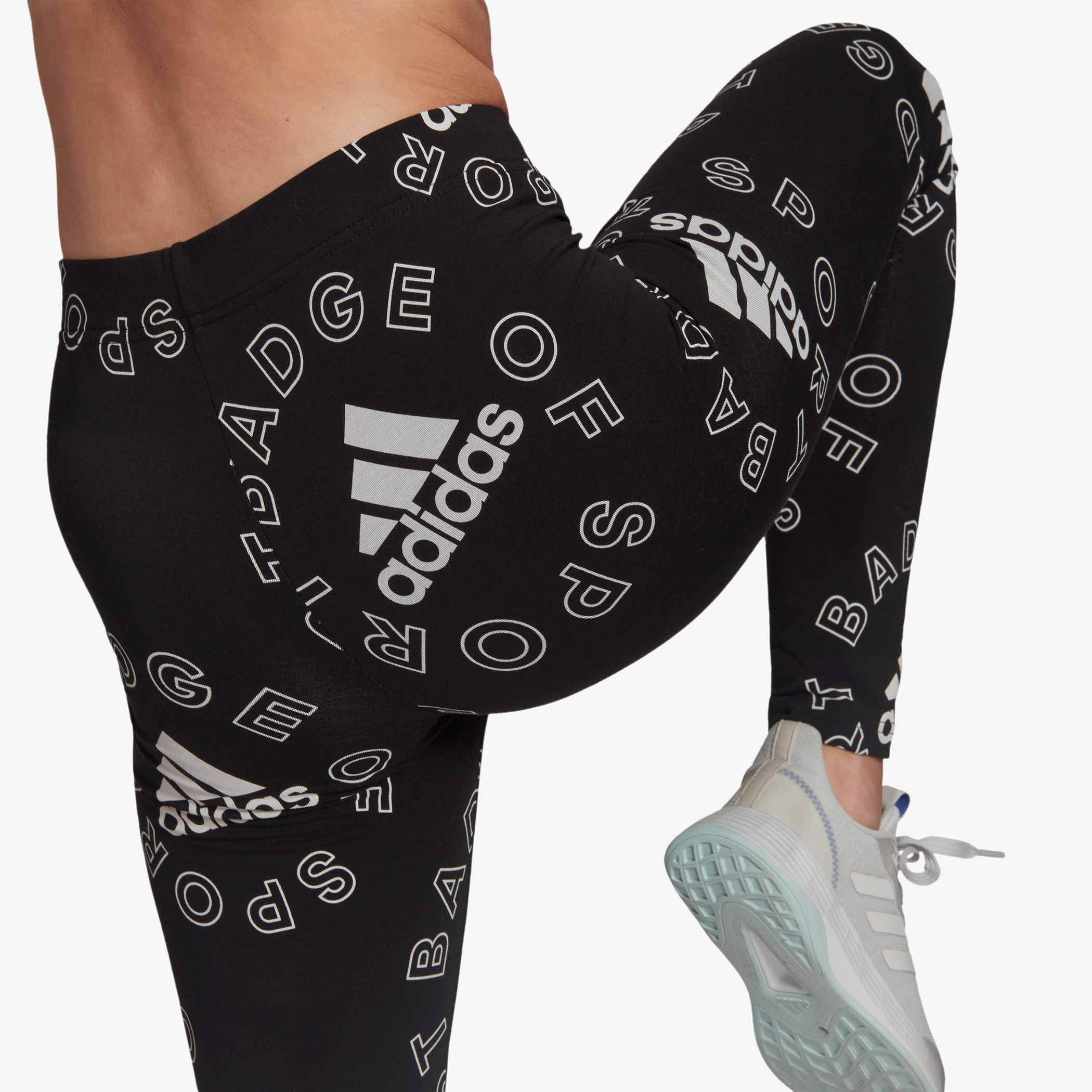 Buy Women s Adidas All Over Print Mid Rise Slim Fit Tights Online Centrepoint Bahrain