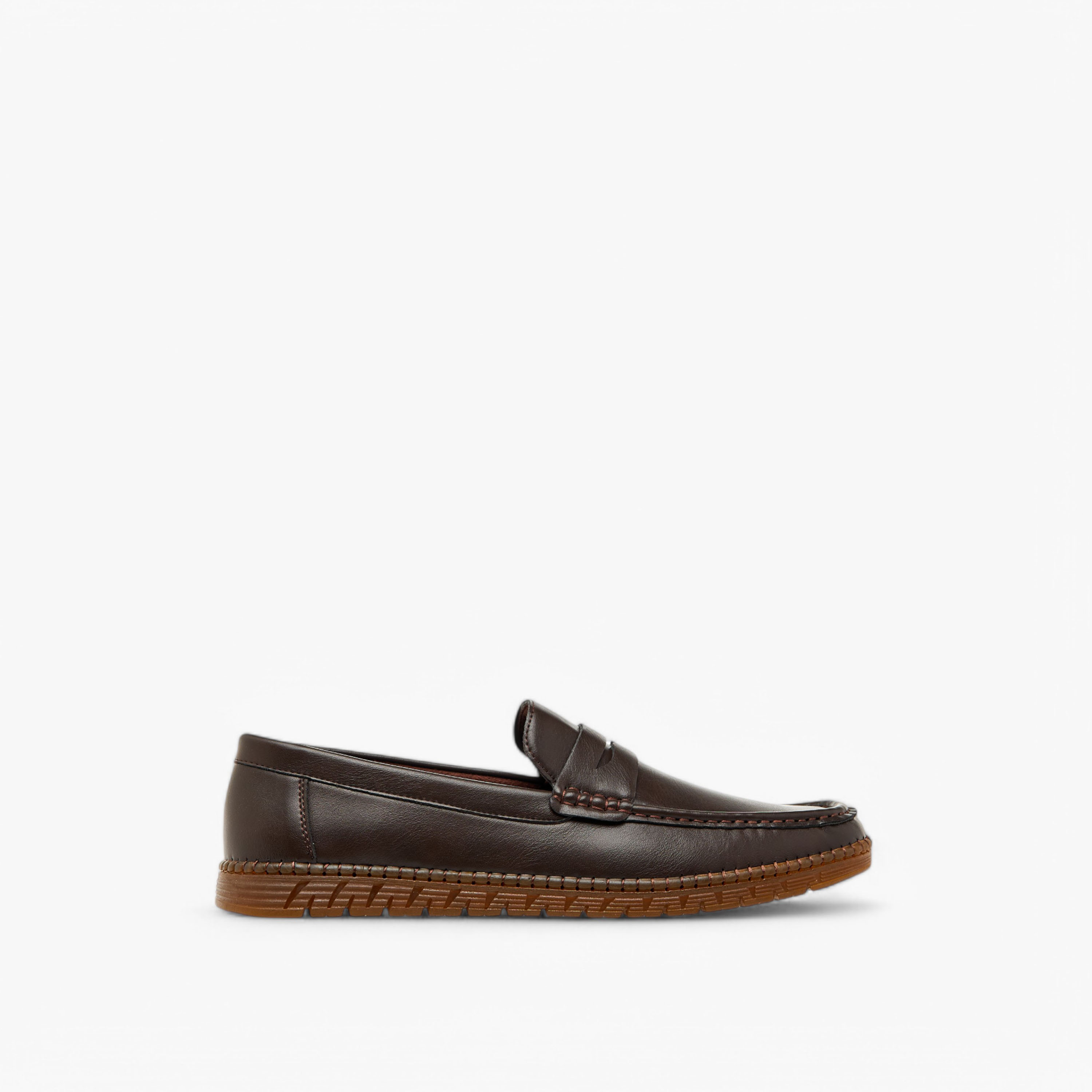 LBL by Shoexpress Textured Slip-On Moccasins with Cutout Detail-men-shoes-formalshoes-image-3