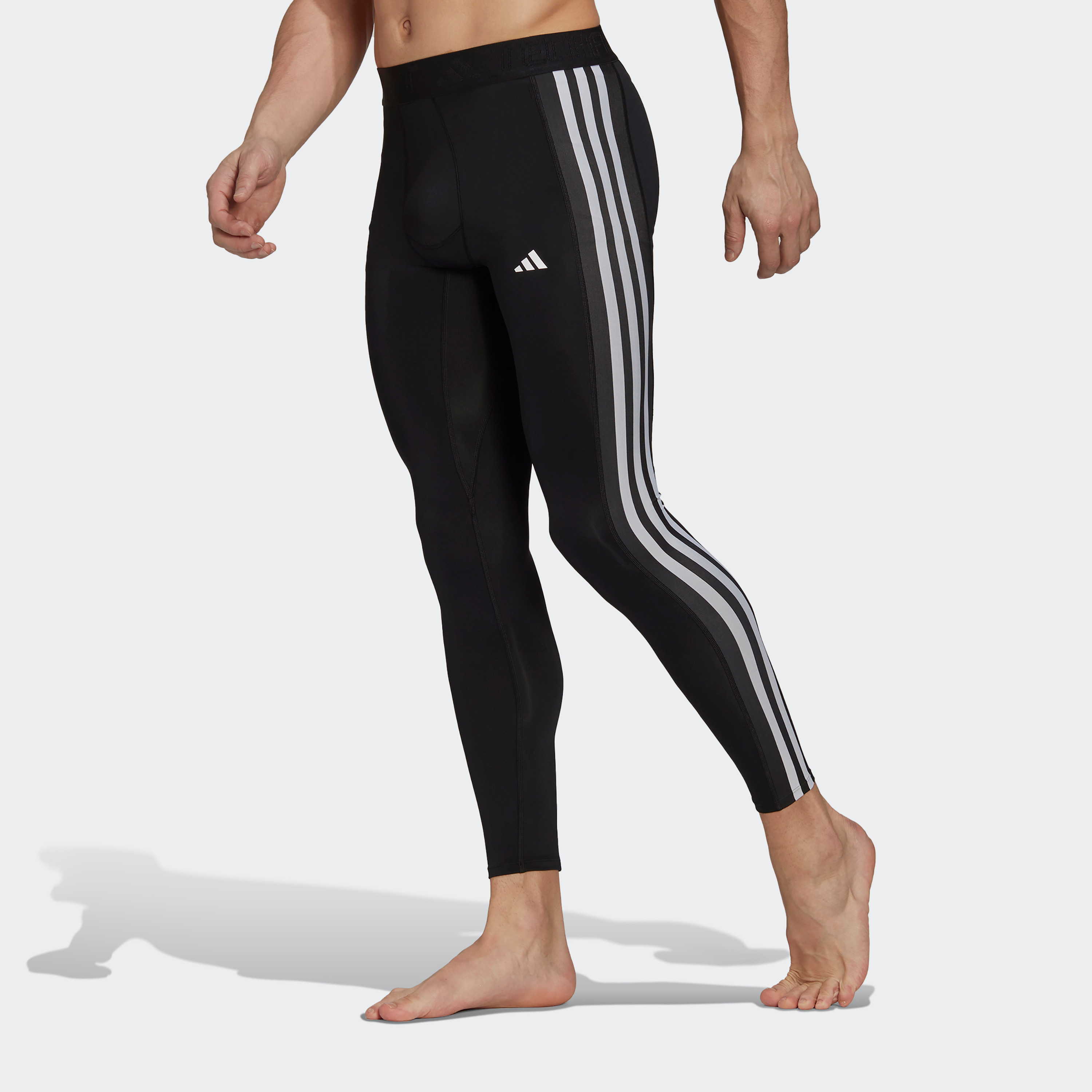 Buy Men s Adidas Men 3 Stripe Tights Online Centrepoint KSA