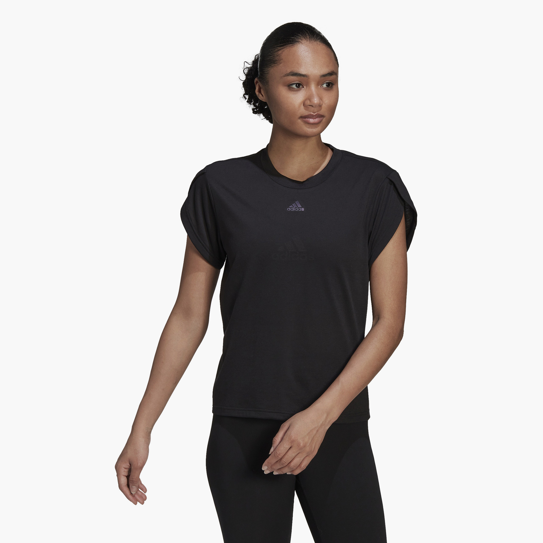 Adidas W Floral T Women Logo T-Shirt-sports-women-clothing-tshirtsandvests-image-1