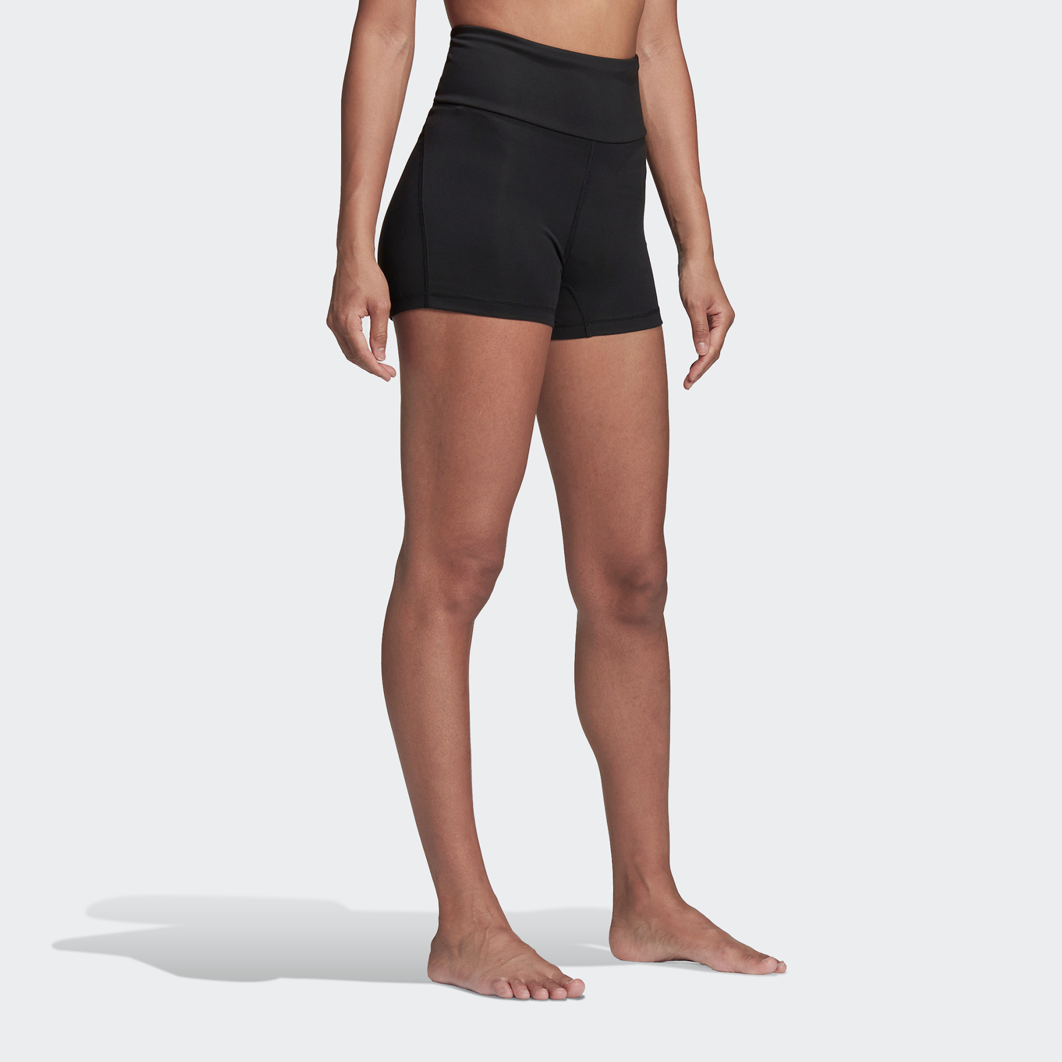 Adidas Yo Ess Sho Tig Women Logo Short Tights HD6825-sports-women-clothing-athleticskirtsandshorts-image-1