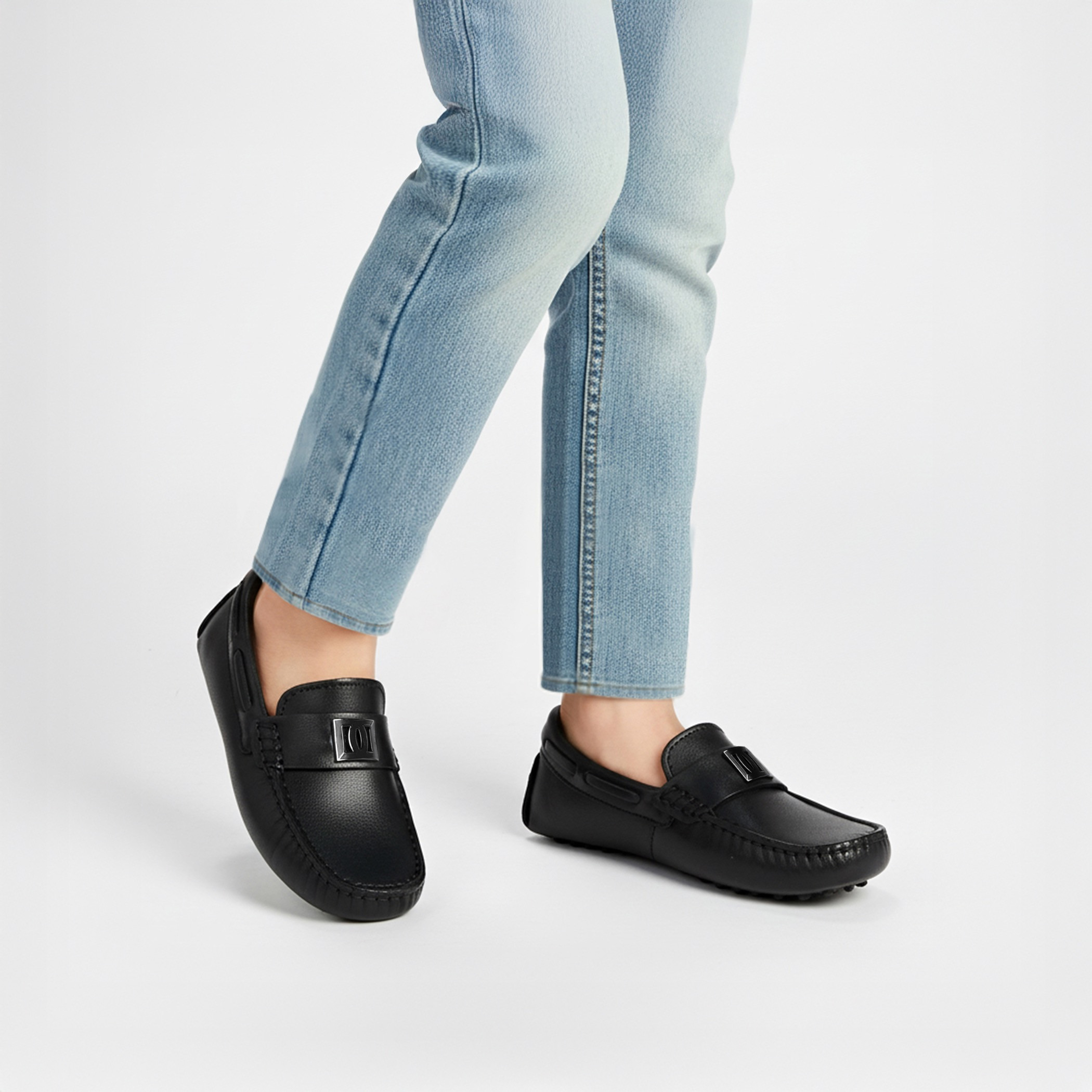 حذاء موكاسين جلد سهل الارتداء للأولاد من مستر دوتشيني-boys-shoes-loafers-image-2