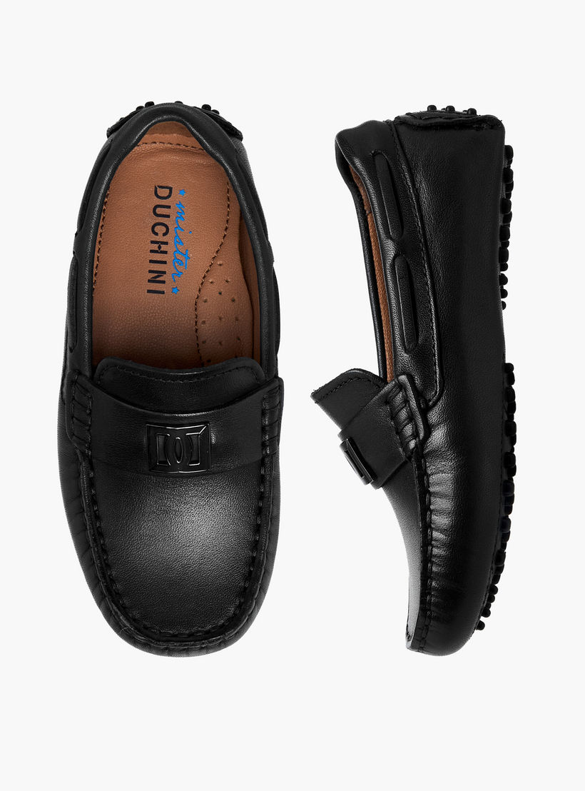 حذاء موكاسين جلد سهل الارتداء للأولاد من مستر دوتشيني-boys-shoes-loafers-image-1