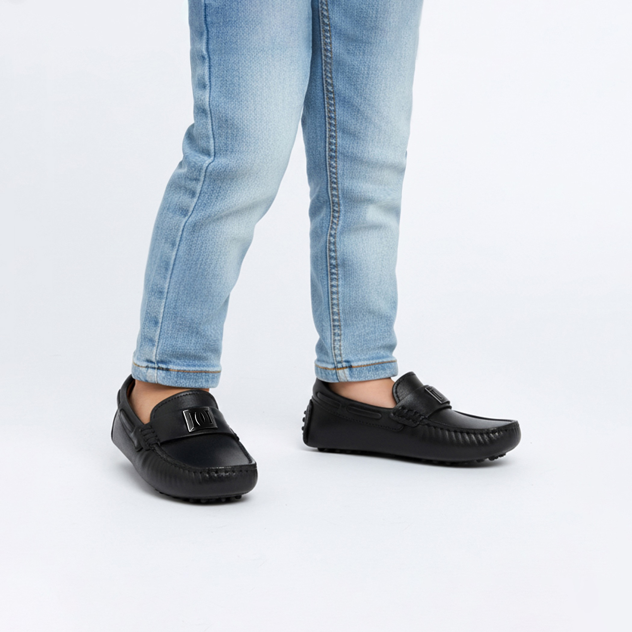 حذاء موكاسين جلد سهل الارتداء للأولاد من مستر دوتشيني-boys-shoes-loafers-image-2