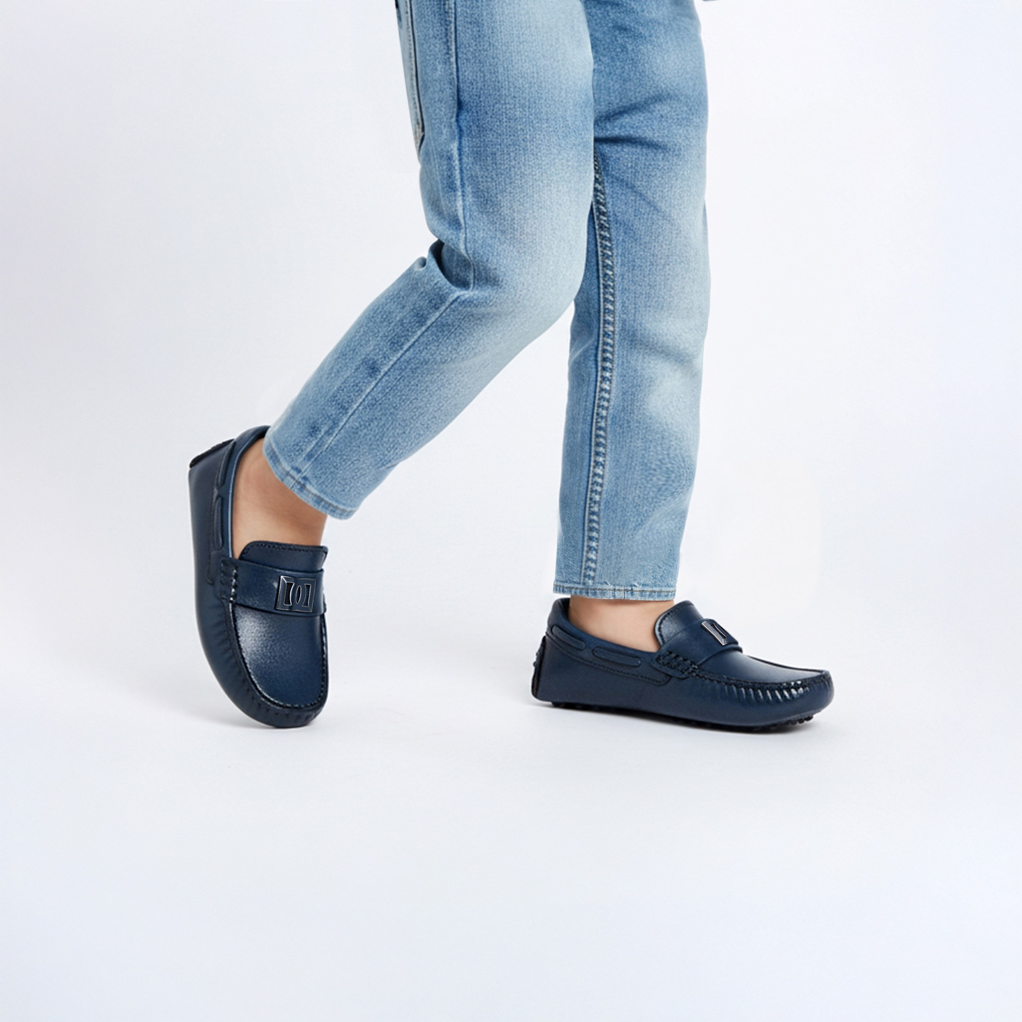 حذاء موكاسين جلد سهل الارتداء للأولاد من مستر دوتشيني-boys-shoes-loafers-image-2