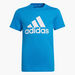 adidas Logo Print Crew Neck T-shirt with Short Sleeves-T Shirts-thumbnail-0