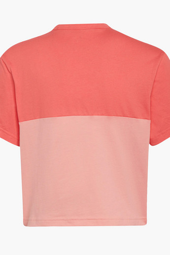 Adidas Colourblock T-shirt with Crew and Short Sleeves